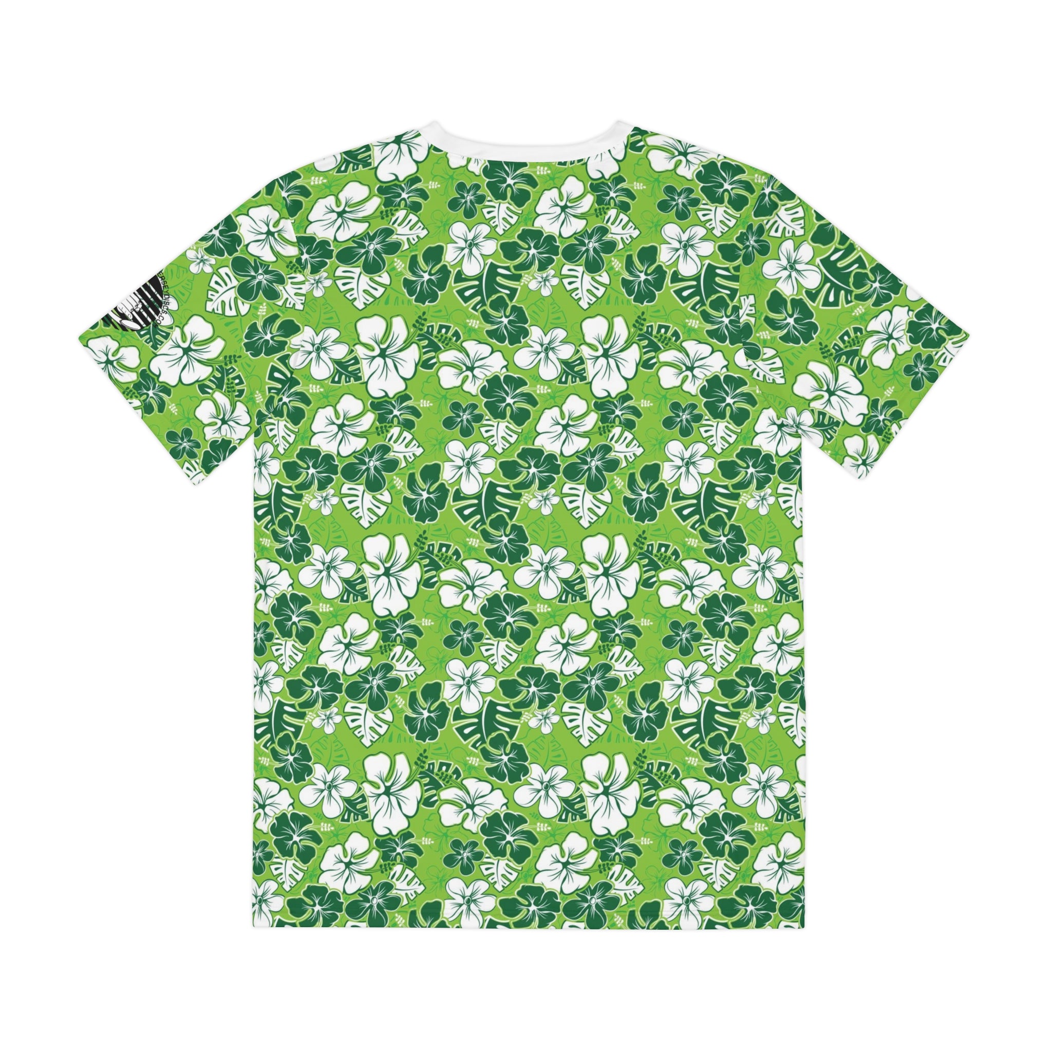Jersey Discs Green Hawaiian Sublimation Men's Polyester Tee - Jersey Discs
