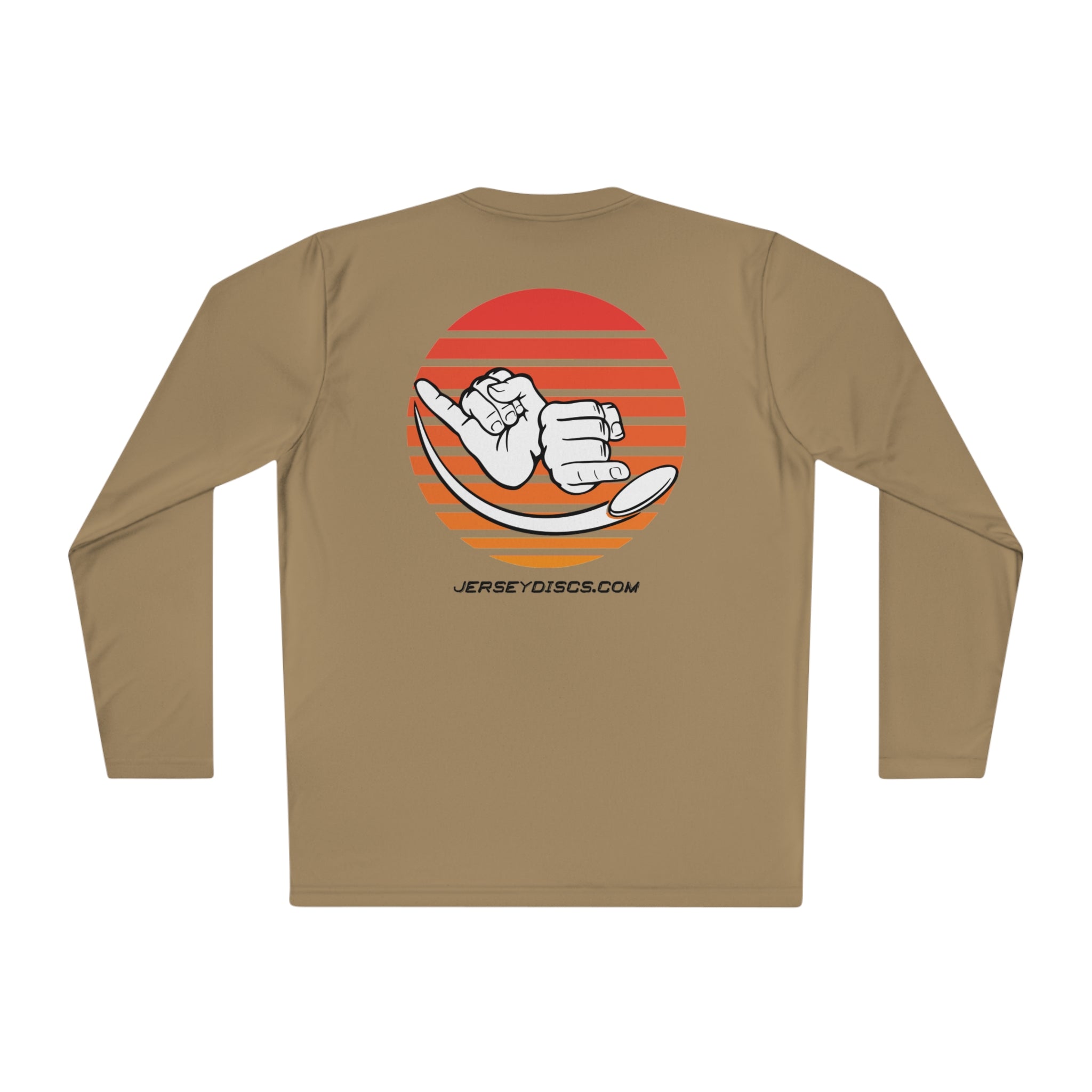 Jersey Discs Sunset Logo Unisex Lightweight Long Sleeve Tee - Jersey Discs