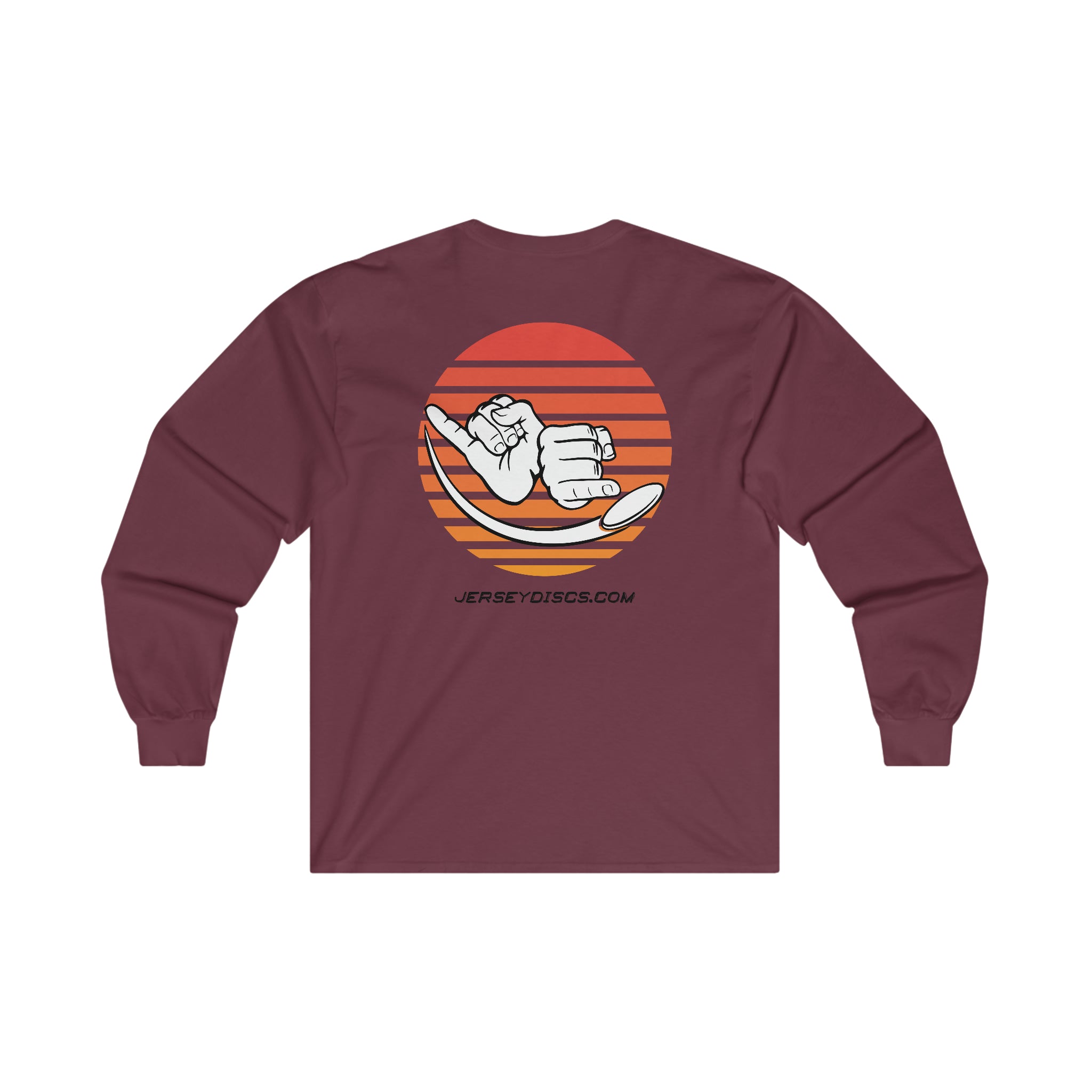 Jersey Discs Sunset Ultra Cotton Long Sleeve Tee - Jersey Discs