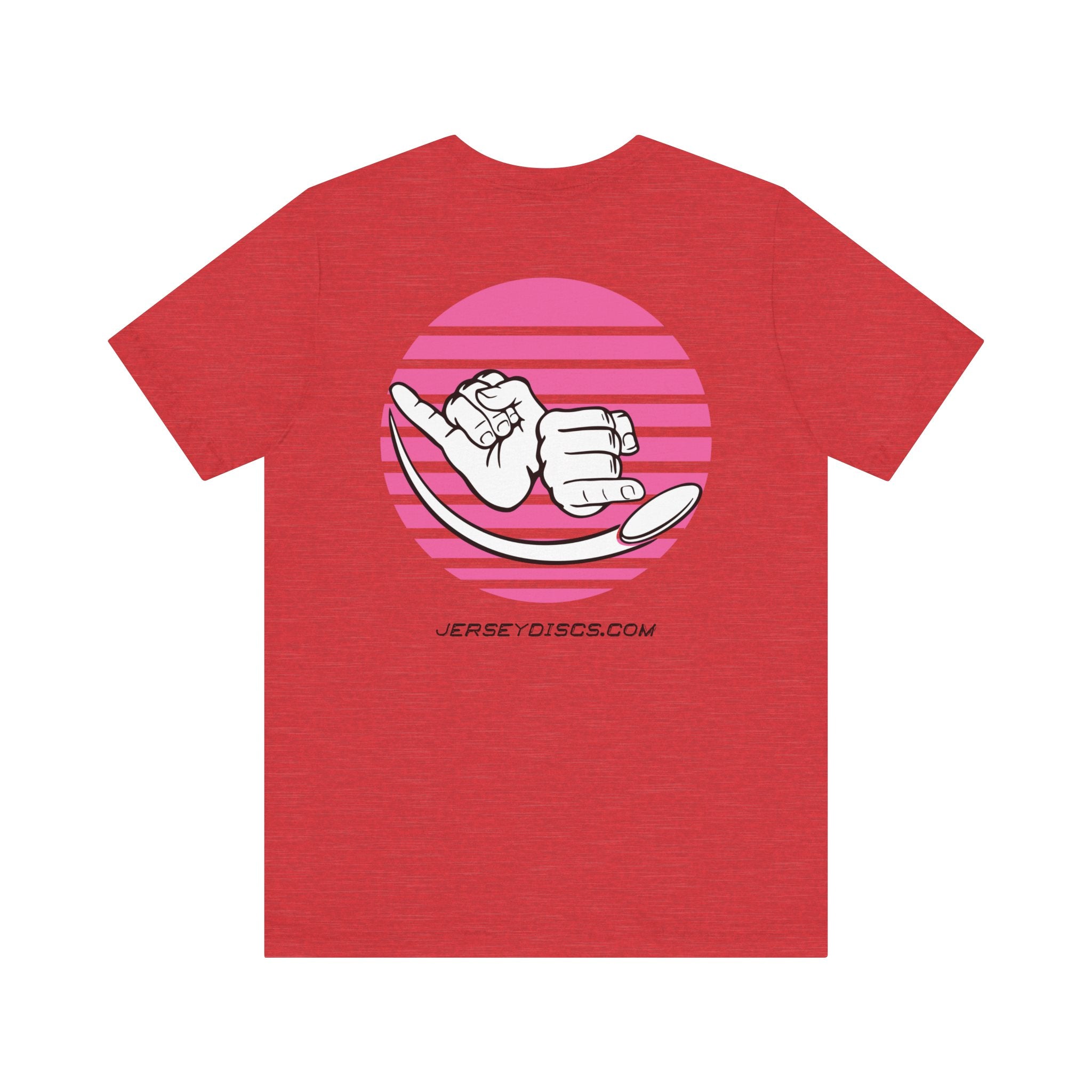Jersey Discs Pink Sunset Logo Unisex Jersey Short Sleeve Tee - Jersey Discs