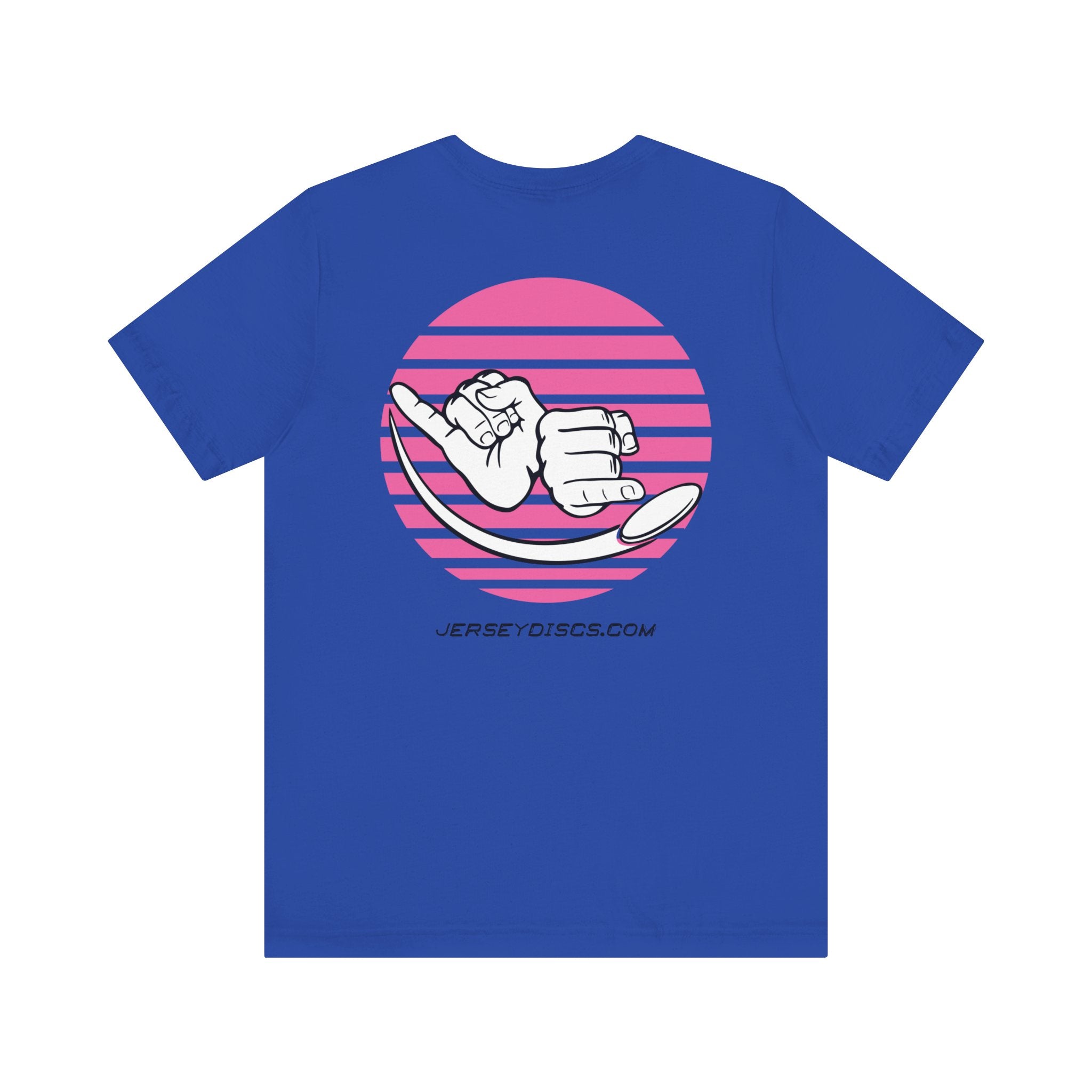 Jersey Discs Pink Sunset Logo Unisex Jersey Short Sleeve Tee - Jersey Discs