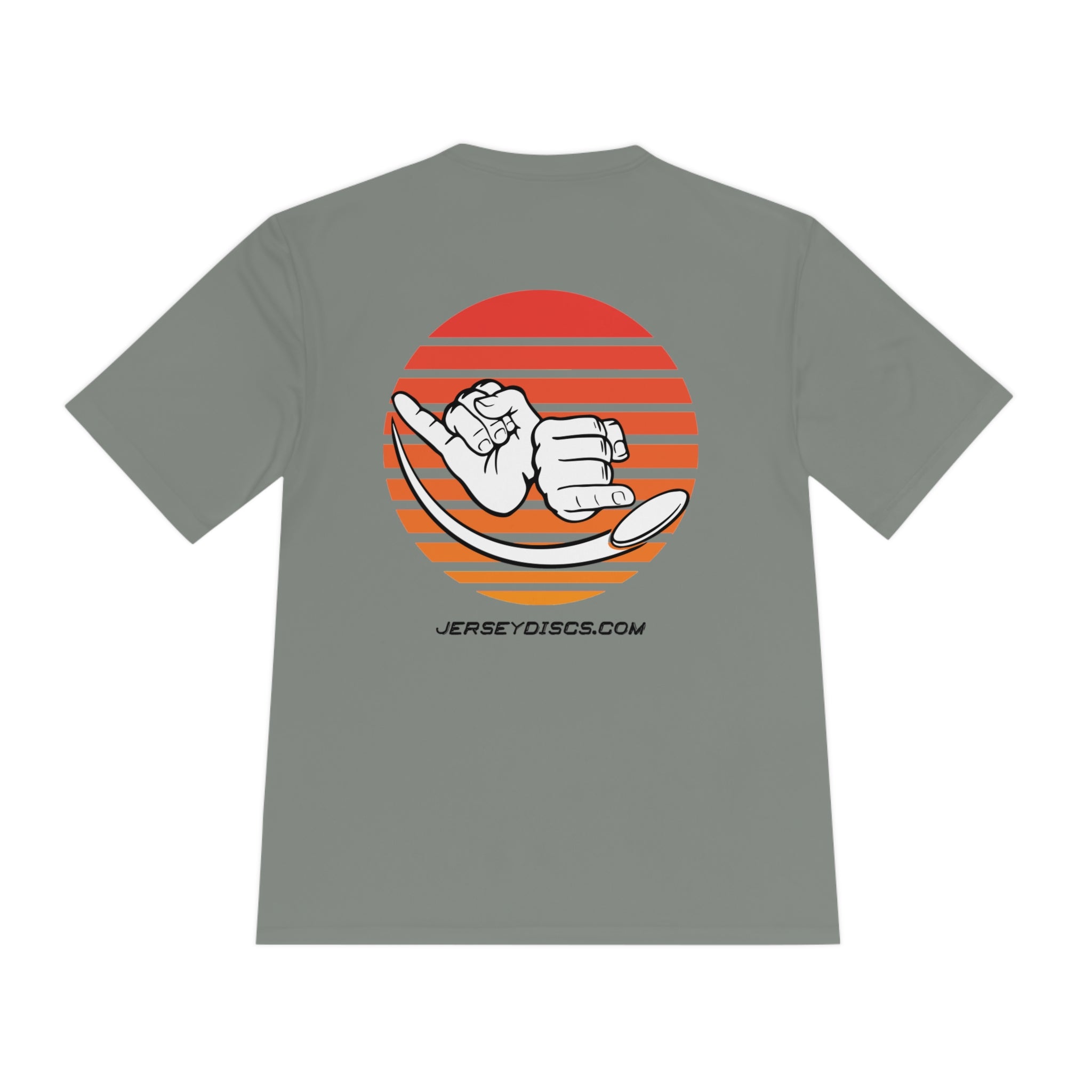 Jersey Discs Sunset Unisex Moisture Wicking T-Shirt - Jersey Discs