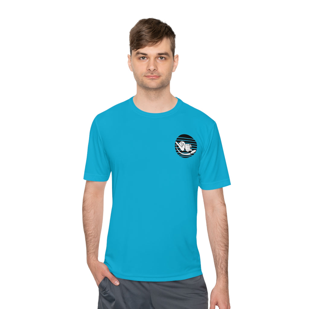 Jersey Discs Sunset Unisex Moisture Wicking T-Shirt - Jersey Discs