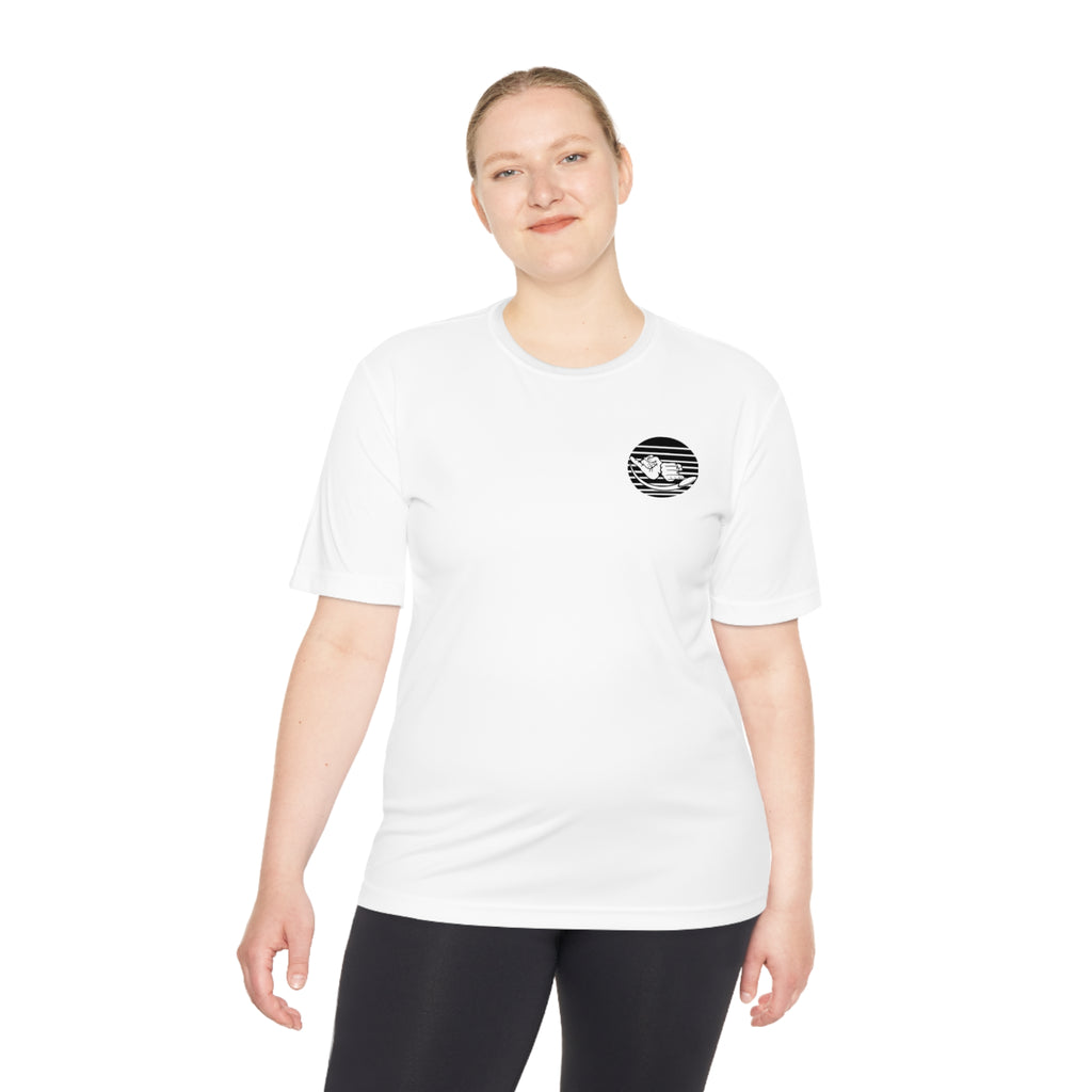 Jersey Discs Sunset Unisex Moisture Wicking T-Shirt - Jersey Discs