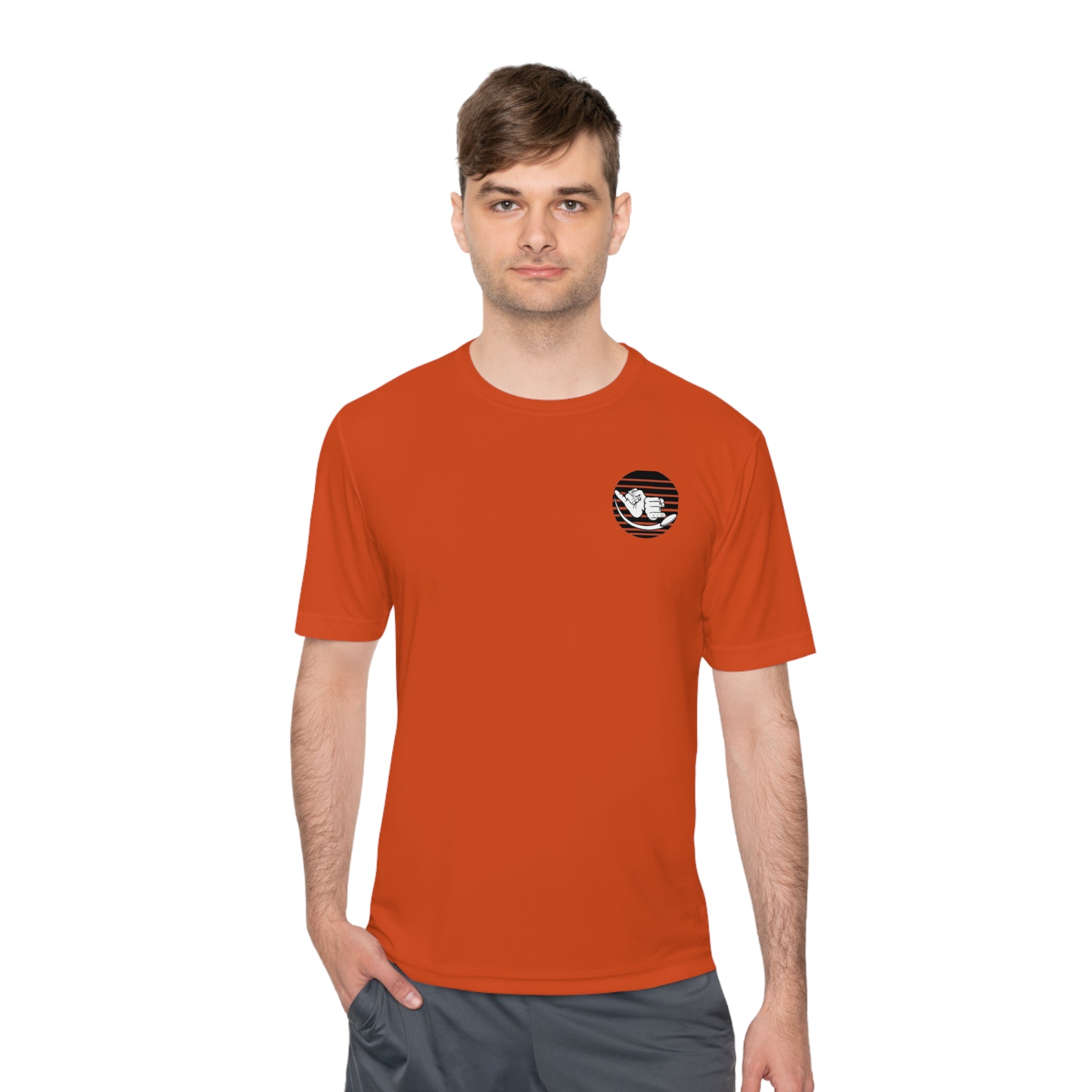 Jersey Discs Sunset Unisex Moisture Wicking T-Shirt - Jersey Discs
