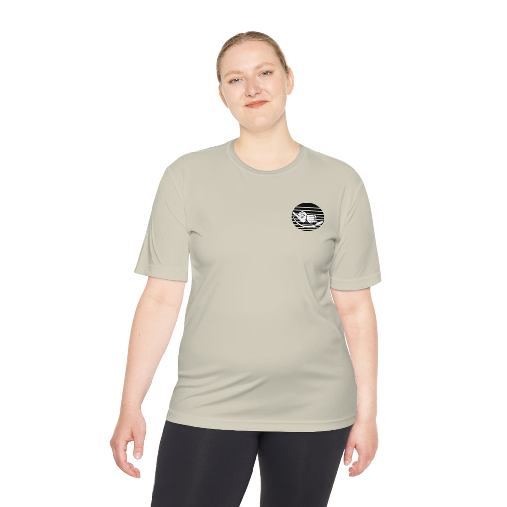 Jersey Discs Sunset Unisex Moisture Wicking T-Shirt - Jersey Discs