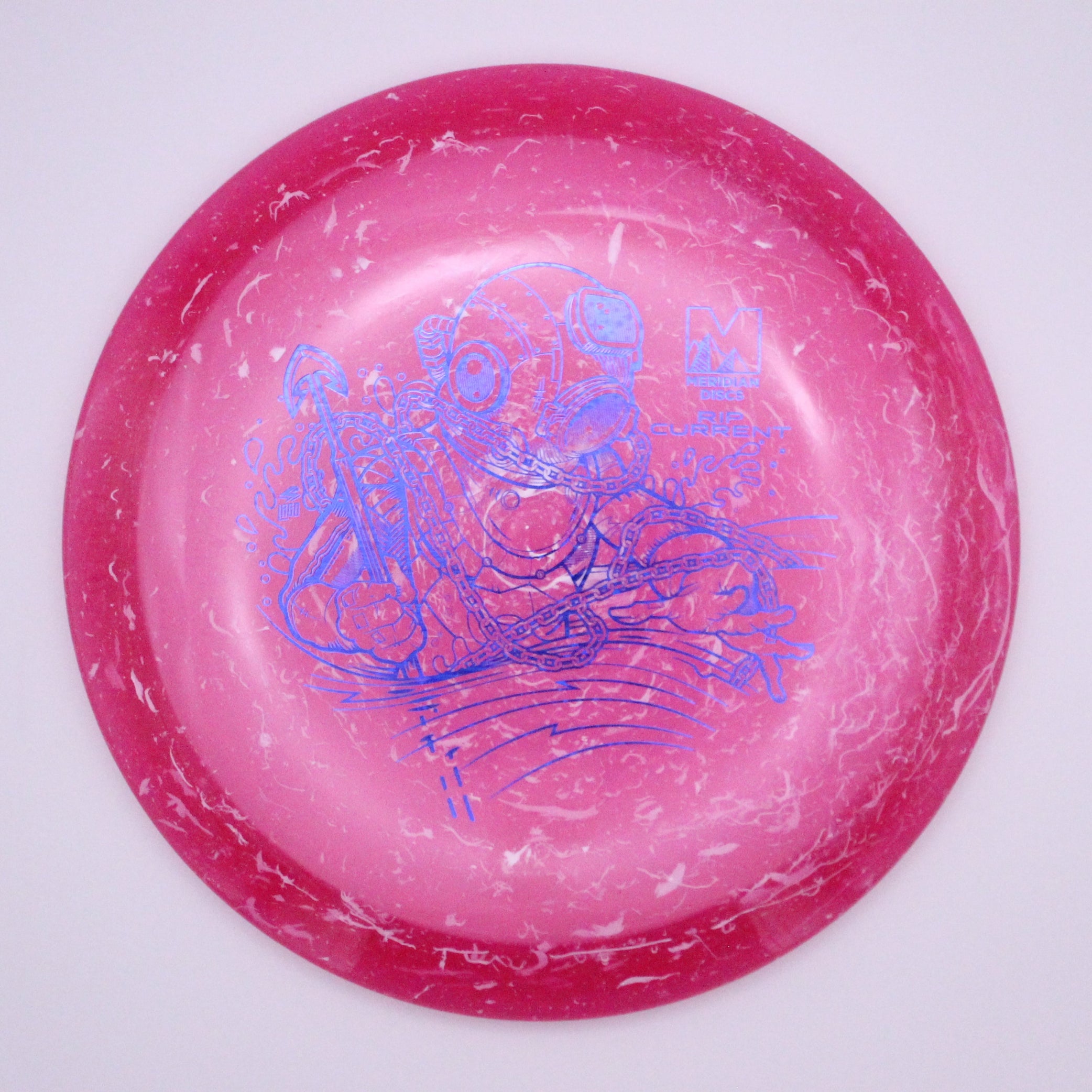 Meridian Fairway Driver Rip Current Marbled Clarus Plastic Diver Stamp