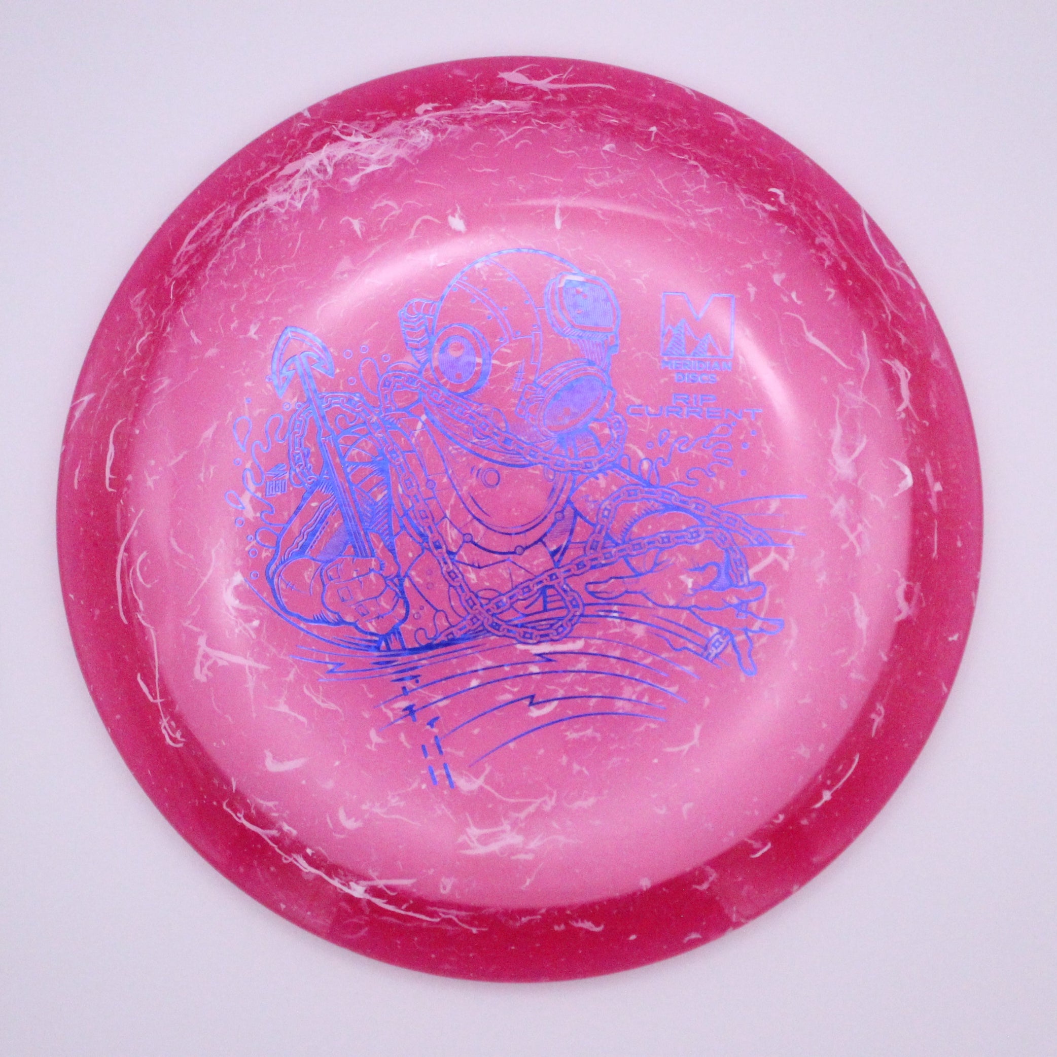 Meridian Fairway Driver Rip Current Marbled Clarus Plastic Diver Stamp