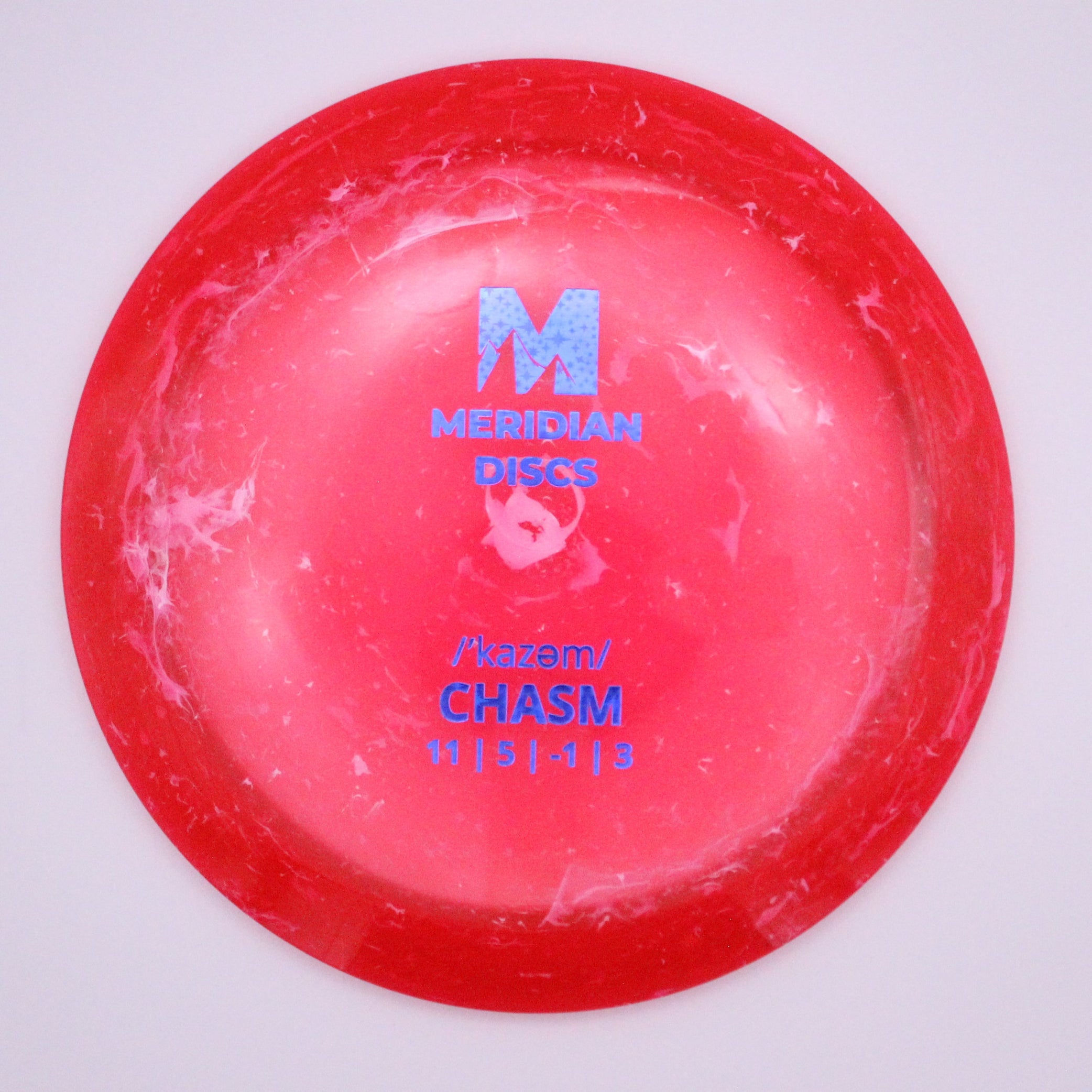 Meridian Distance Driver Chasm Marbled Clarus Plastic Stock Stamp