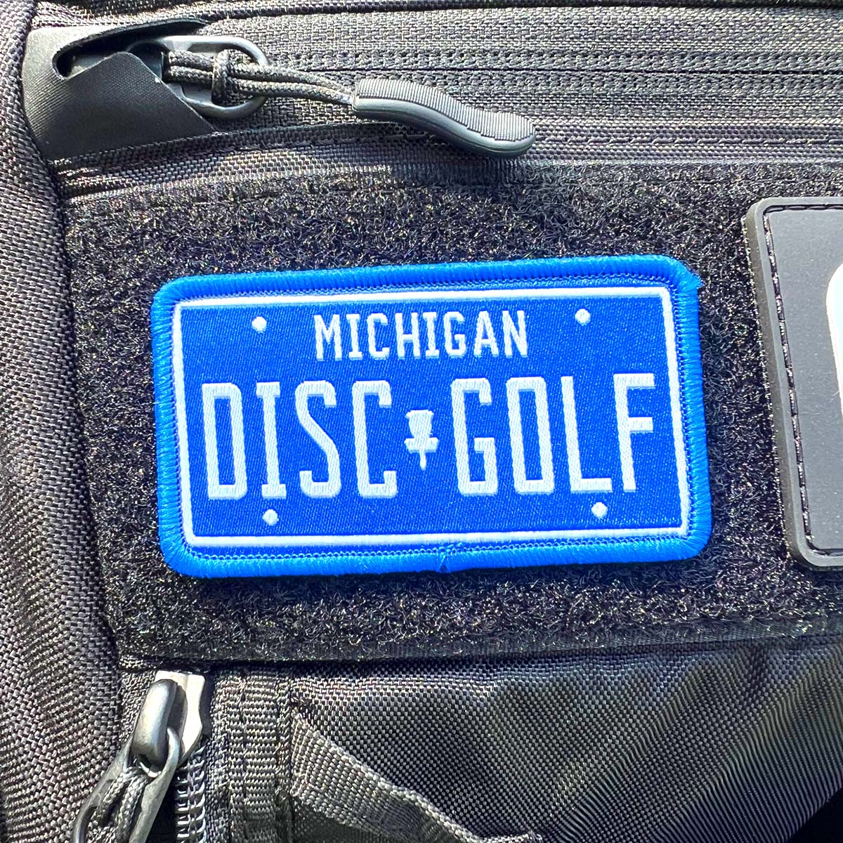 Disc Golf Pins | Michigan Vintage License Plate Disc Golf Patch