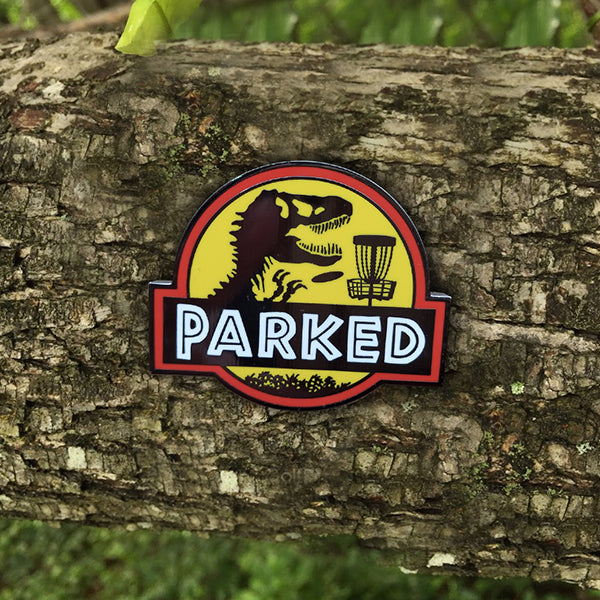 Disc Golf Pins | T-Rex Parked Pin