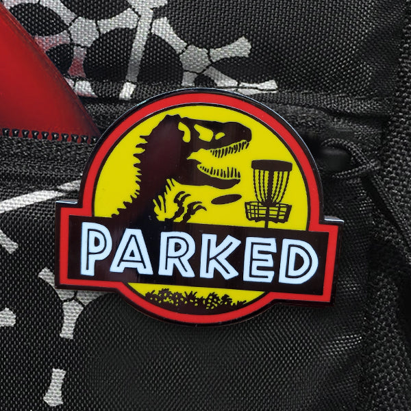 Disc Golf Pins | T-Rex Parked Pin