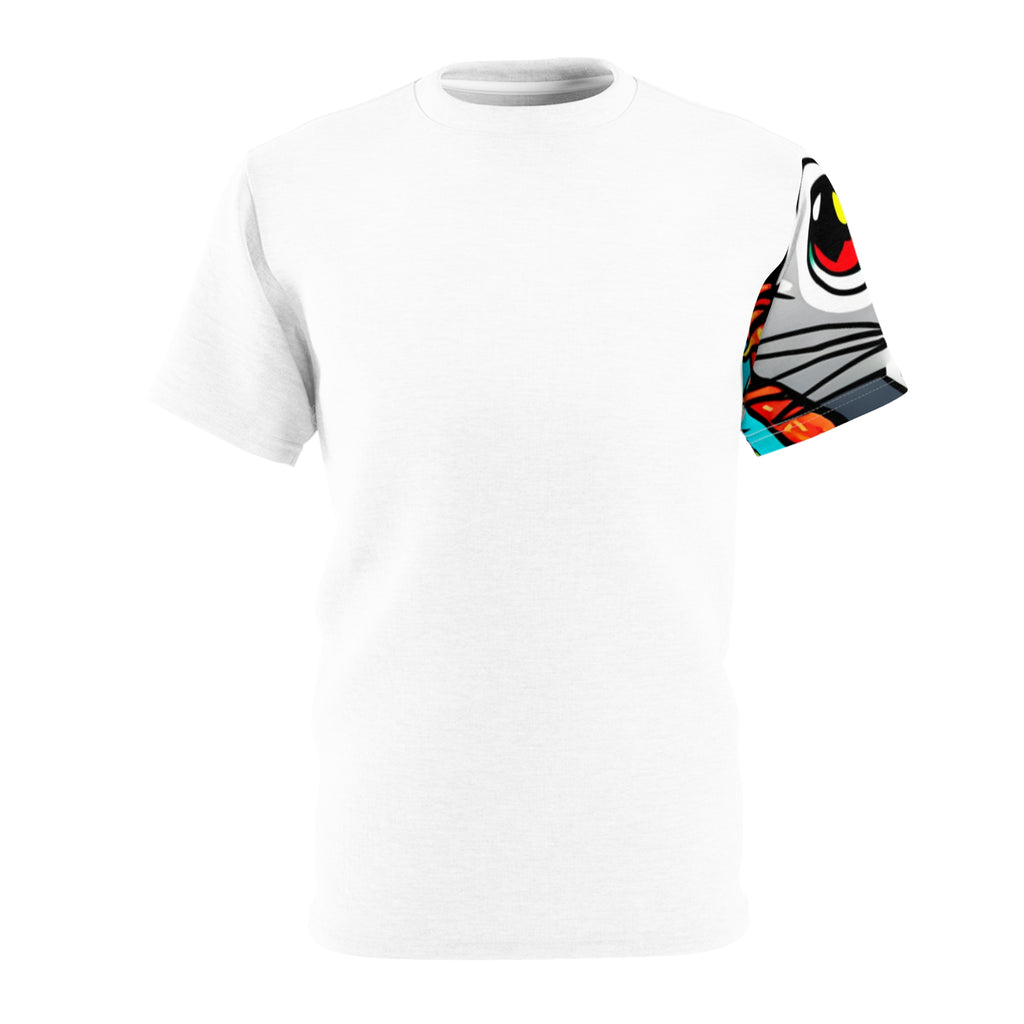 Kitty Korner Sleeve Only Sublimation 100% Polyester Unisex Cut & Sew Tee (AOP) - Jersey Discs