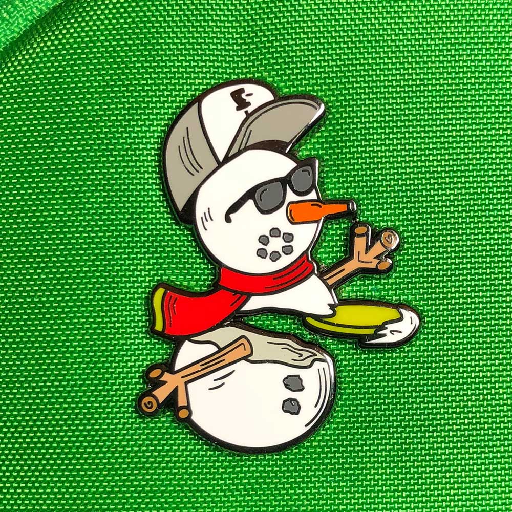 Disc Golf Pins | Winter 2022 Snowman Disc Golf Pin