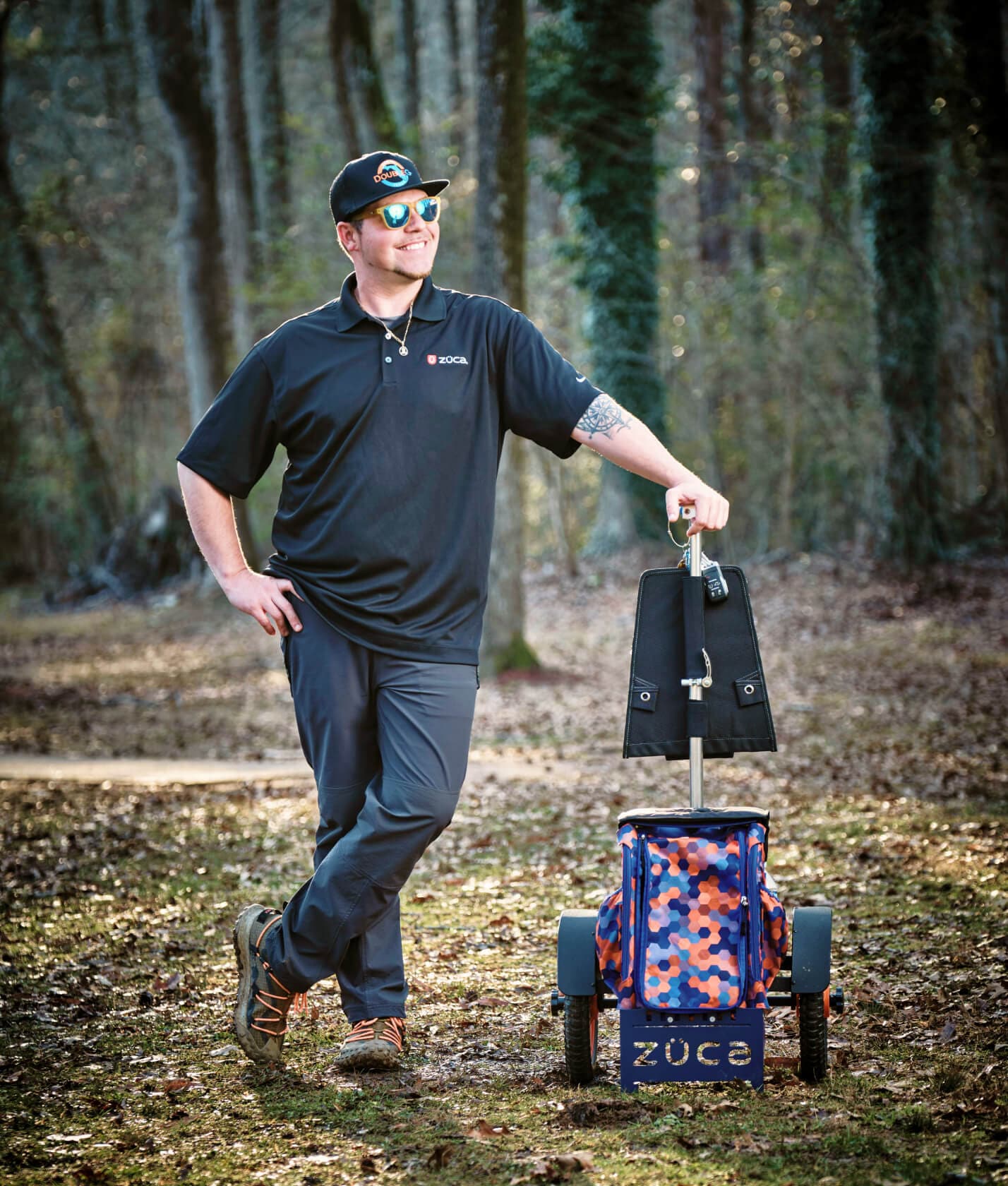 Zuca | All-Terrain Disc Golf Cart | Garrett Gurthie Pro Signature Edition - Jersey Discs