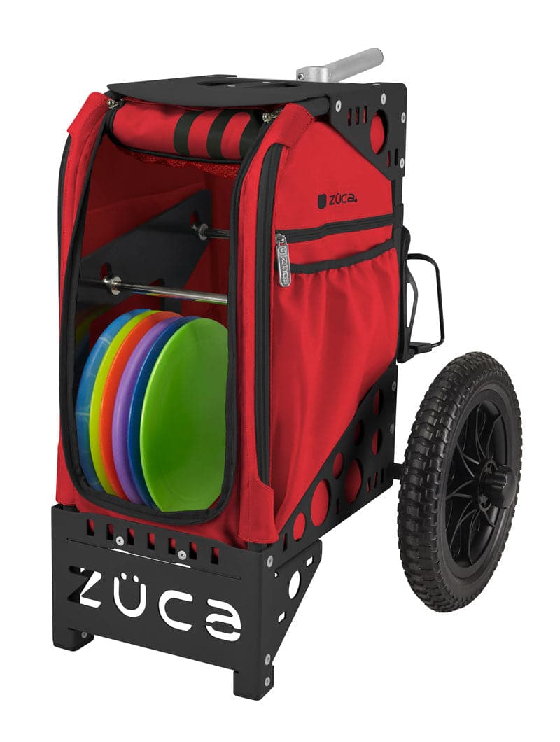 Zuca | All-Terrain Disc Golf Cart | Infrared Edition - Jersey Discs