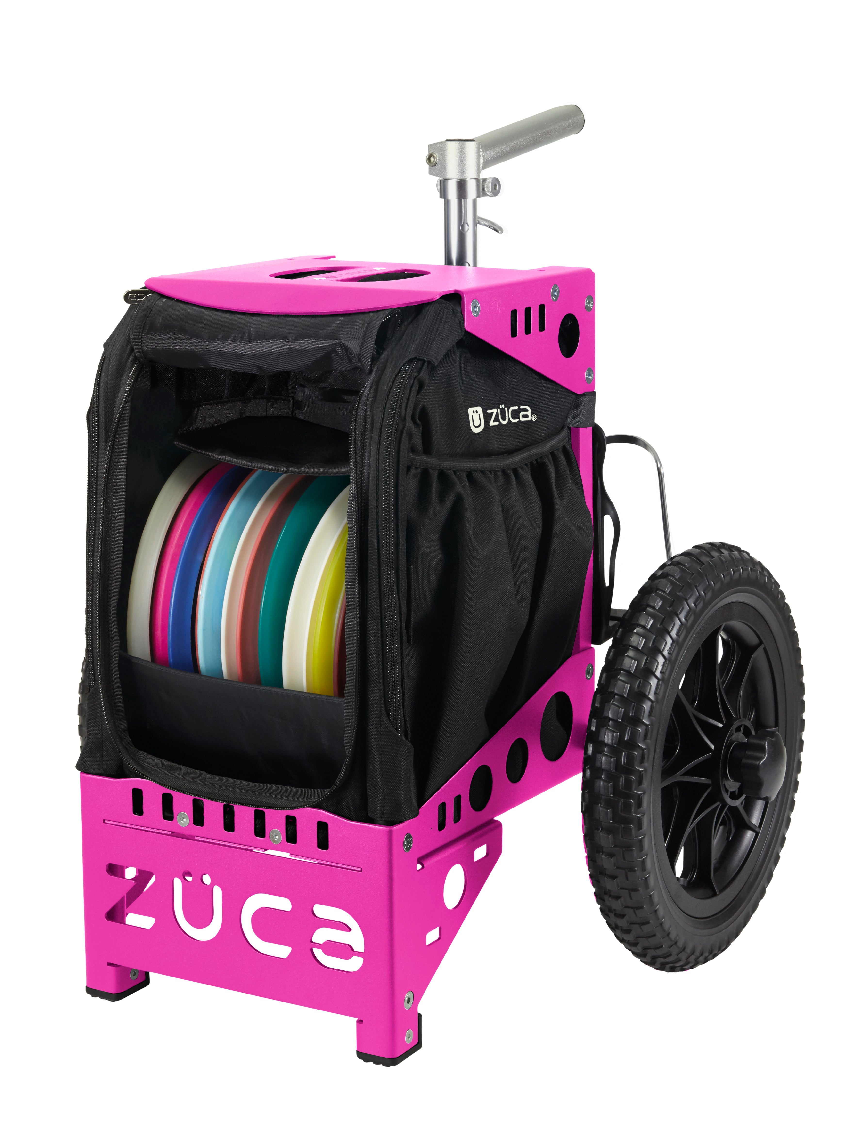 Zuca | Compact Disc Golf Cart | Black Edition - Jersey Discs
