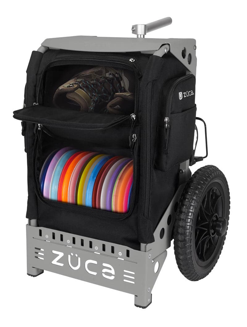 Zuca | Trekker Disc Golf Cart | Black Edition - Jersey Discs