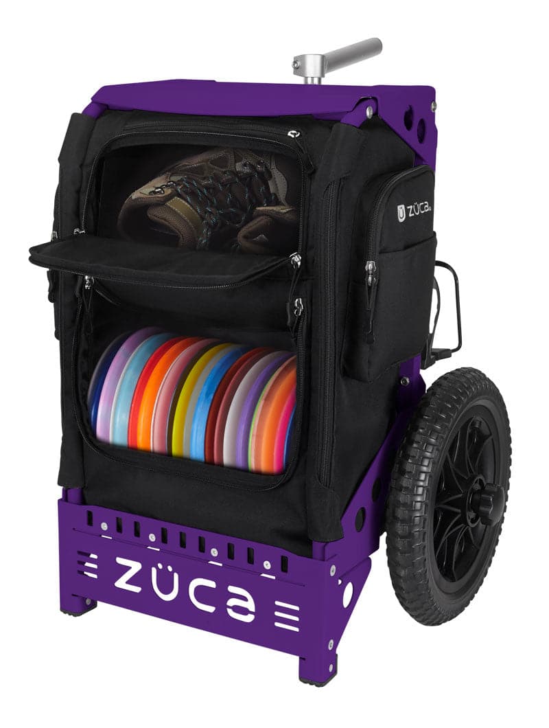 Zuca | Trekker Disc Golf Cart | Black Edition - Jersey Discs
