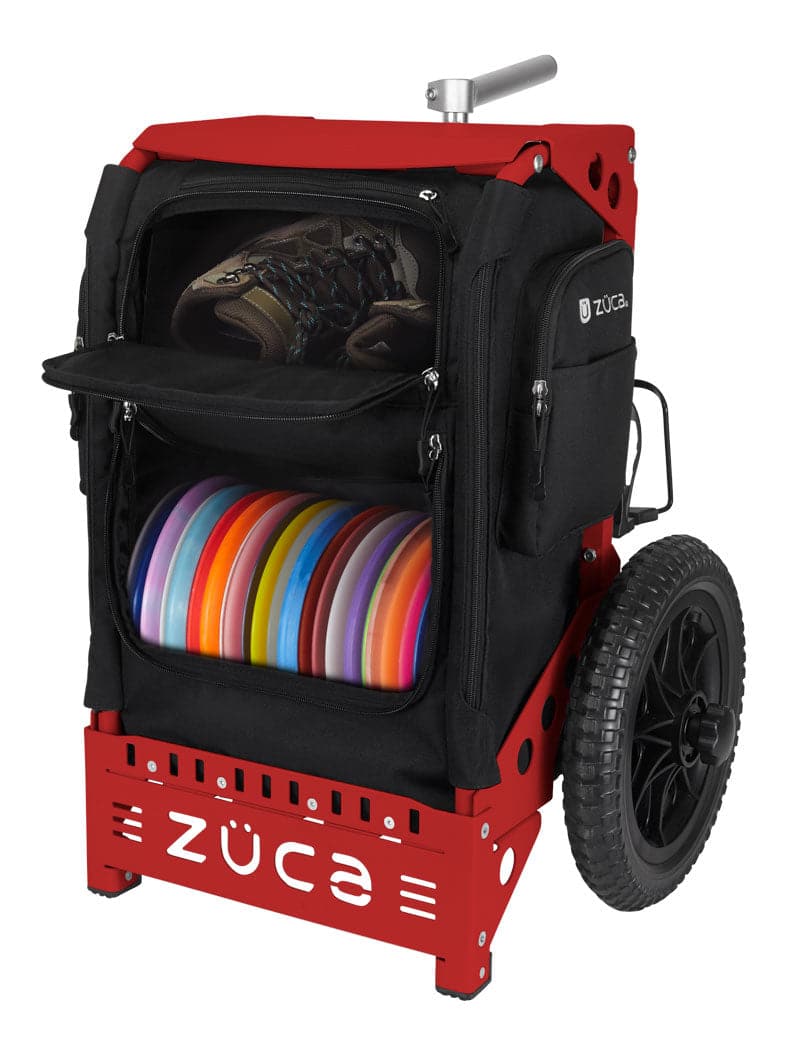 Zuca | Trekker Disc Golf Cart | Black Edition - Jersey Discs