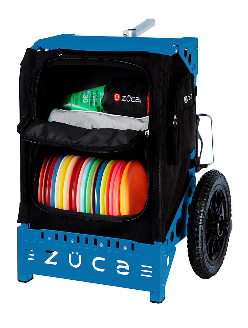 Zuca | Trekker LG Disc Golf Cart | Black Edition - Jersey Discs
