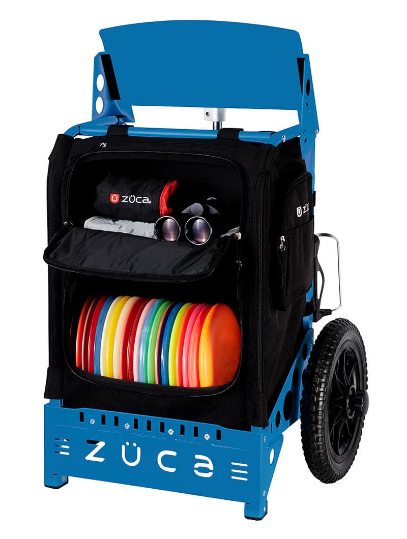 Zuca | Trekker LG Disc Golf Cart | Black Edition - Jersey Discs