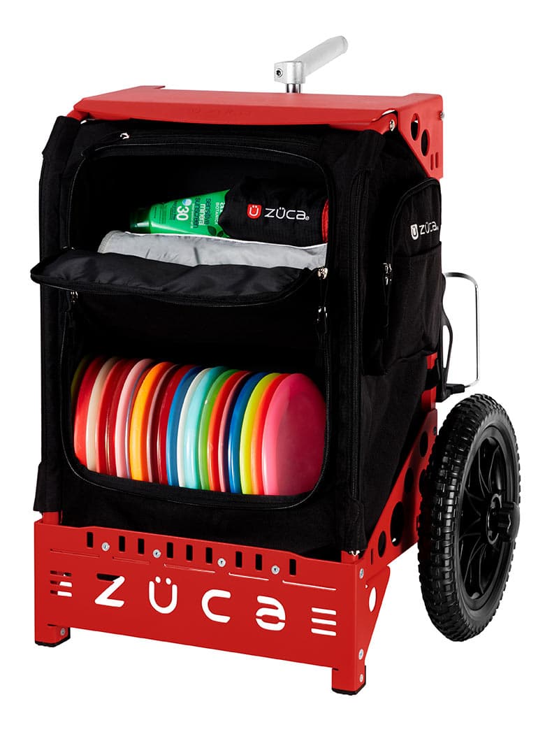 Zuca | Trekker LG Disc Golf Cart | Black Edition - Jersey Discs