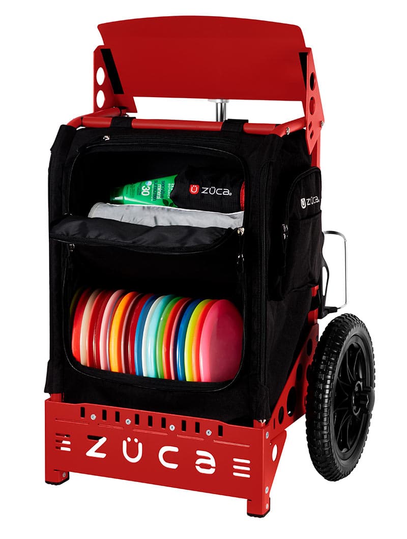 Zuca | Trekker LG Disc Golf Cart | Black Edition - Jersey Discs