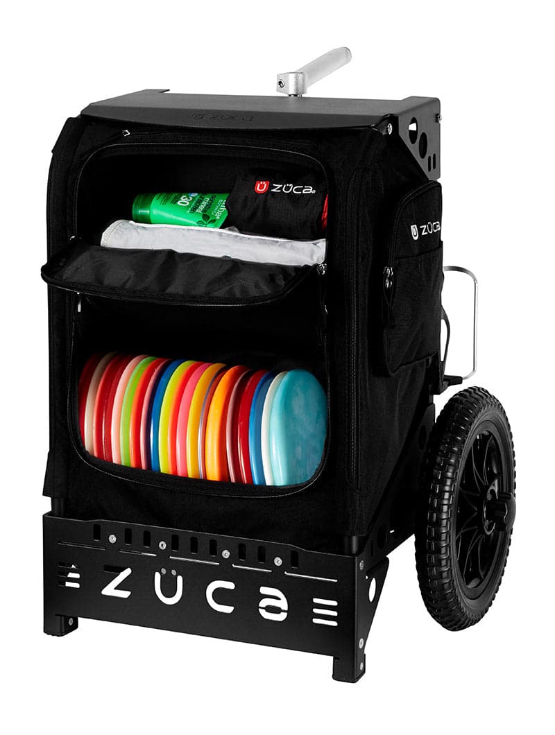Zuca | Trekker LG Disc Golf Cart | Black Edition - Jersey Discs