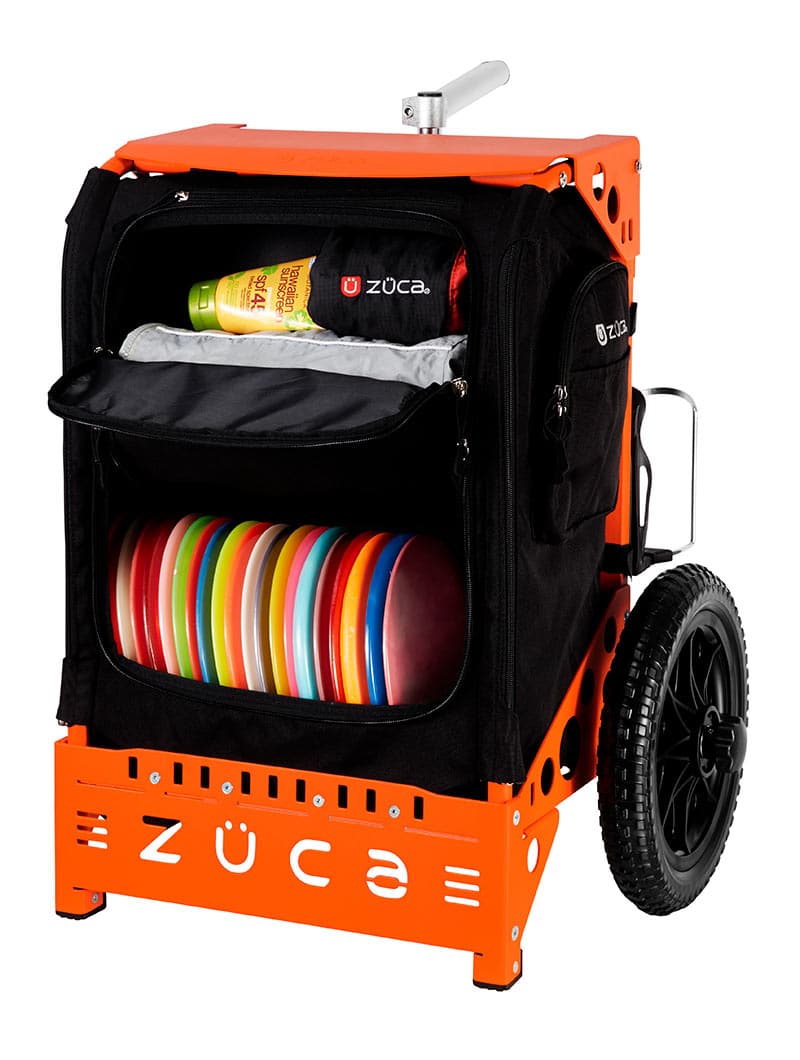 Zuca | Trekker LG Disc Golf Cart | Black Edition - Jersey Discs