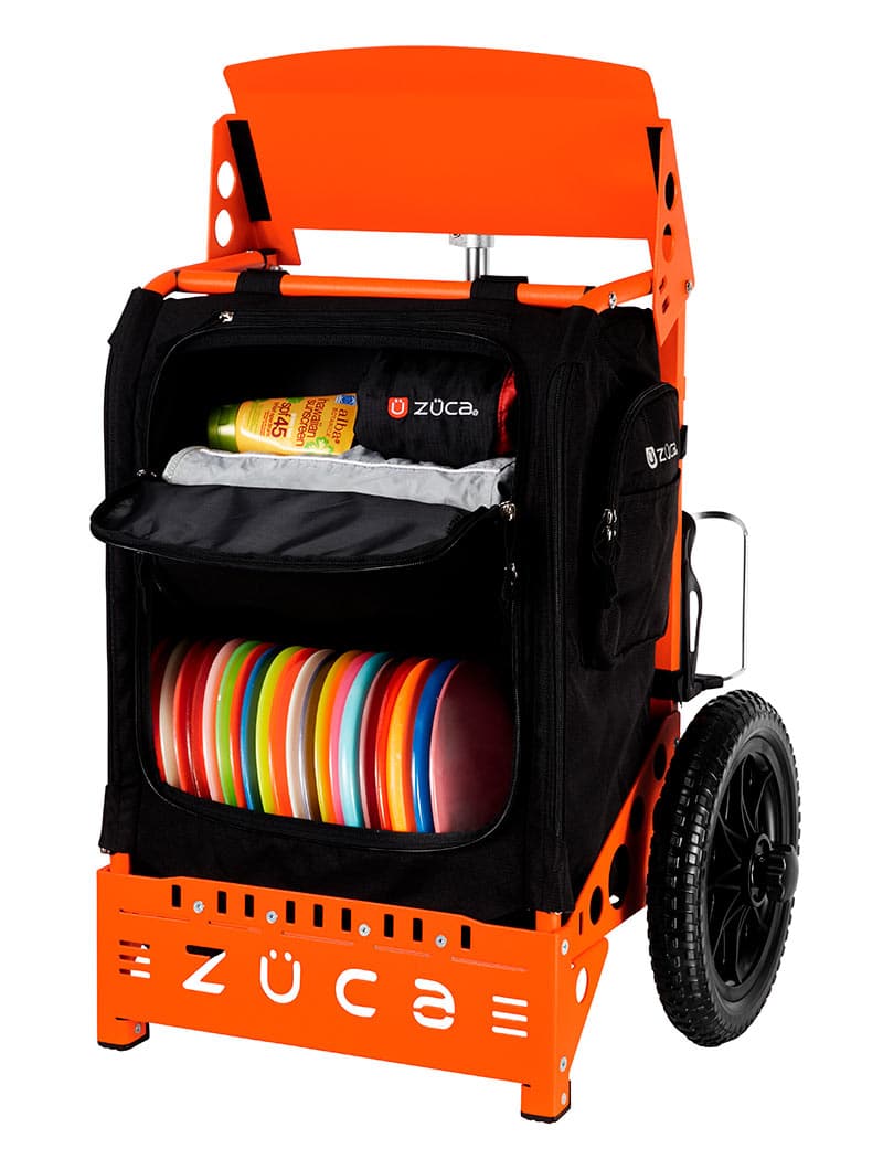 Zuca | Trekker LG Disc Golf Cart | Black Edition - Jersey Discs