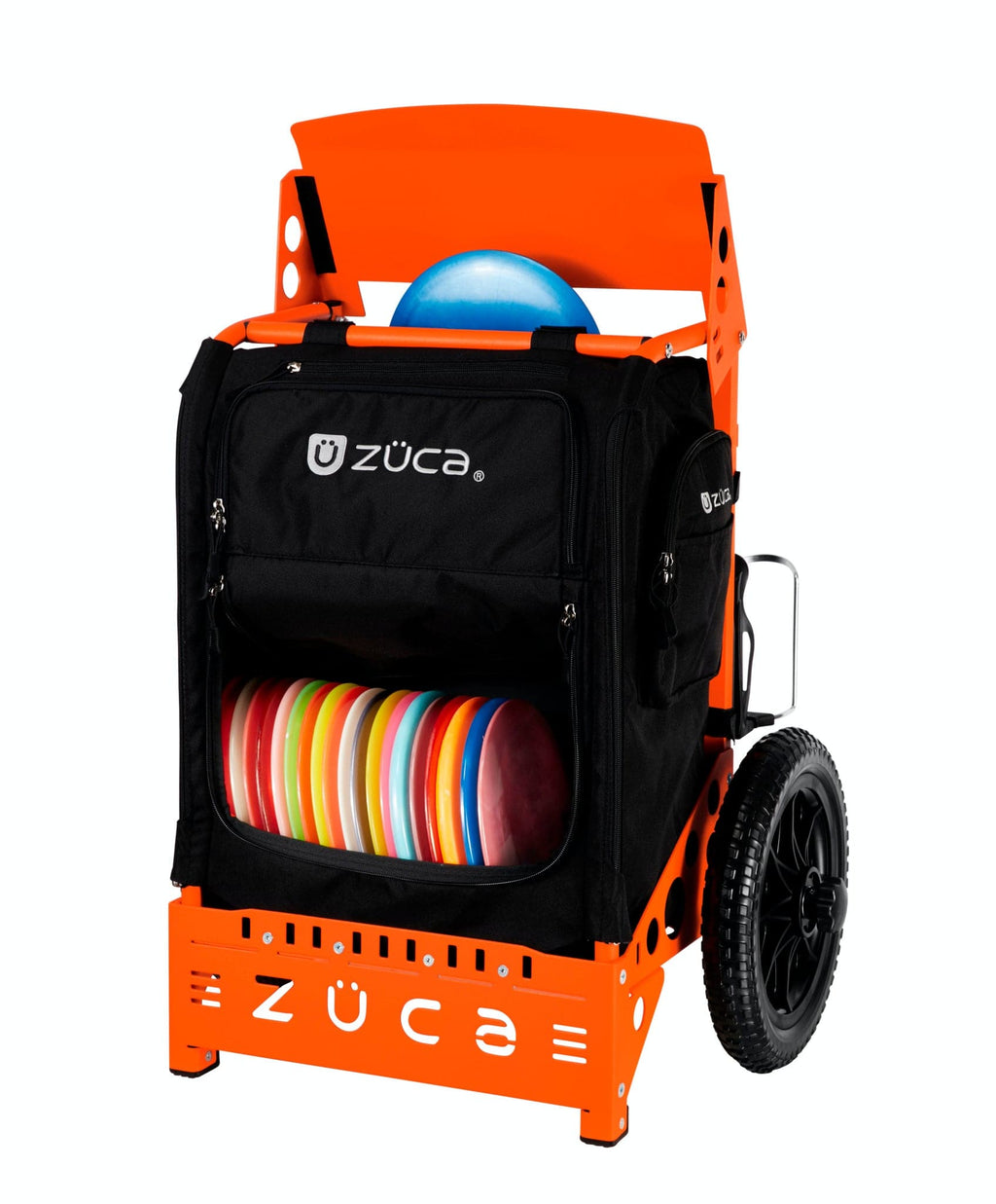Zuca | Trekker LG Disc Golf Cart | Black Edition - Jersey Discs