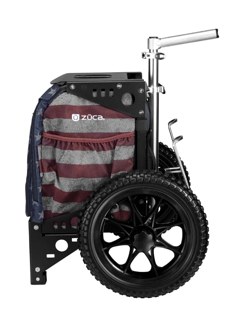 Zuca | Compact Disc Golf Cart | Old Glory Edition - Jersey Discs