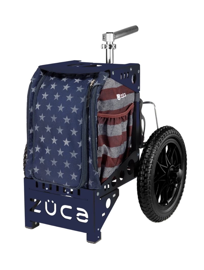 Zuca | Compact Disc Golf Cart | Old Glory Edition - Jersey Discs