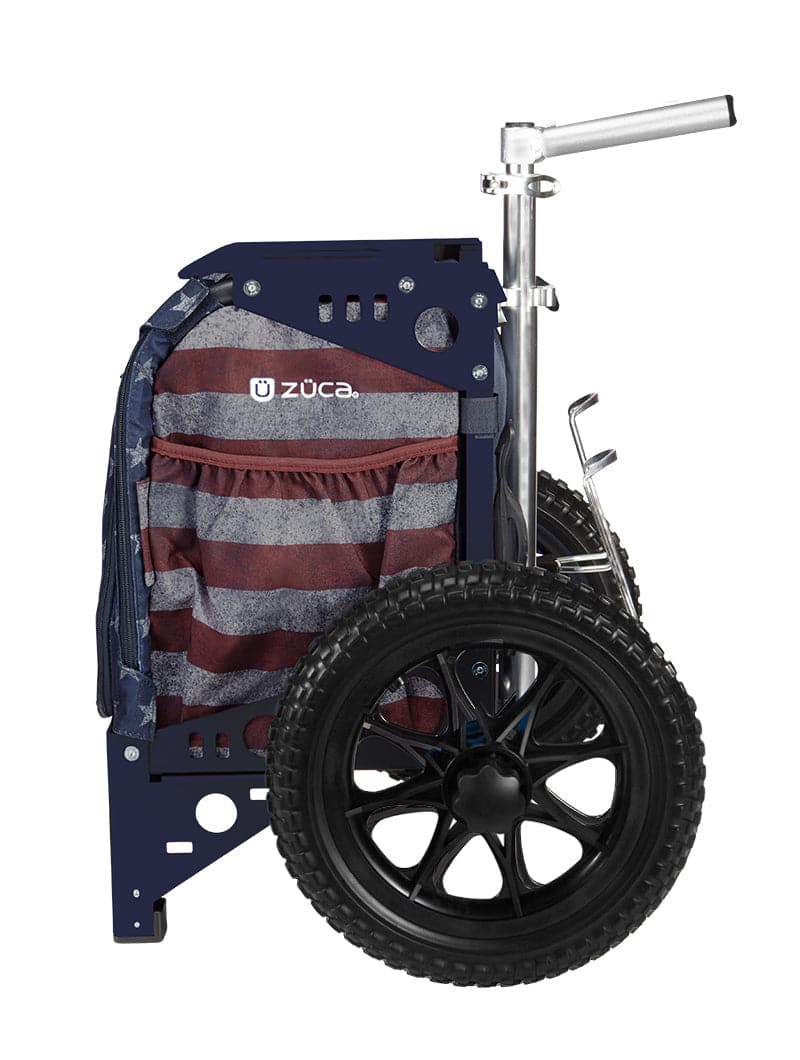 Zuca | Compact Disc Golf Cart | Old Glory Edition - Jersey Discs
