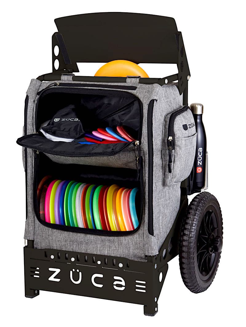 Zuca | Trekker LG Disc Golf Cart | Charcoal Edition - Jersey Discs