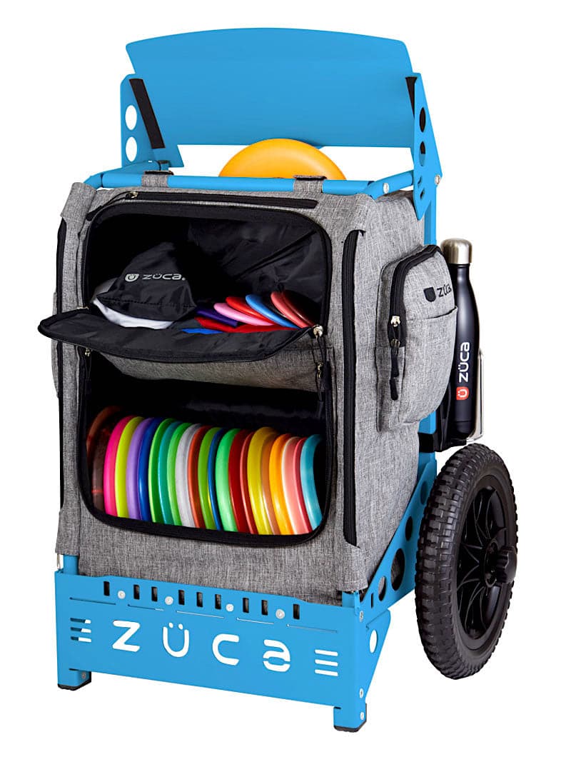 Zuca | Trekker LG Disc Golf Cart | Charcoal Edition - Jersey Discs