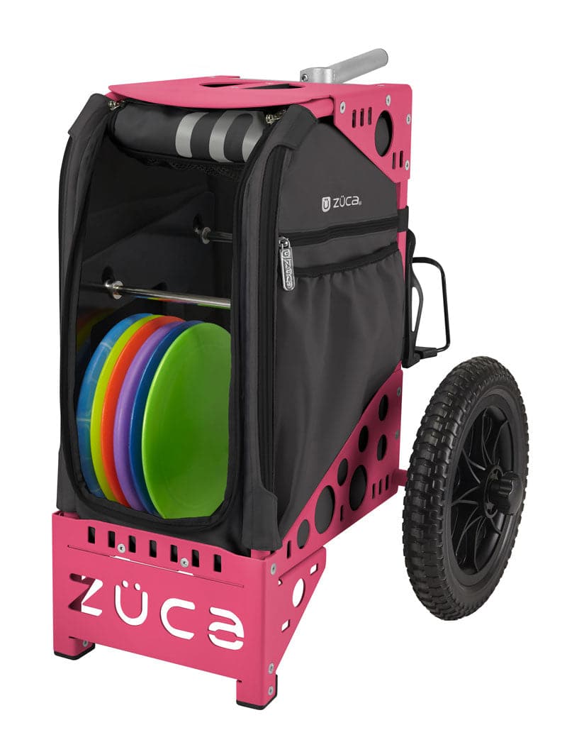 Zuca | All-Terrain Disc Golf Cart | Gunmetal Edition - Jersey Discs