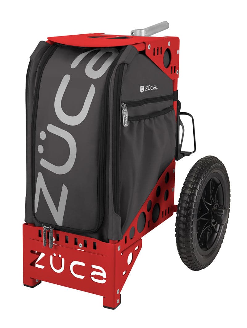 Zuca | All-Terrain Disc Golf Cart | Gunmetal Edition - Jersey Discs