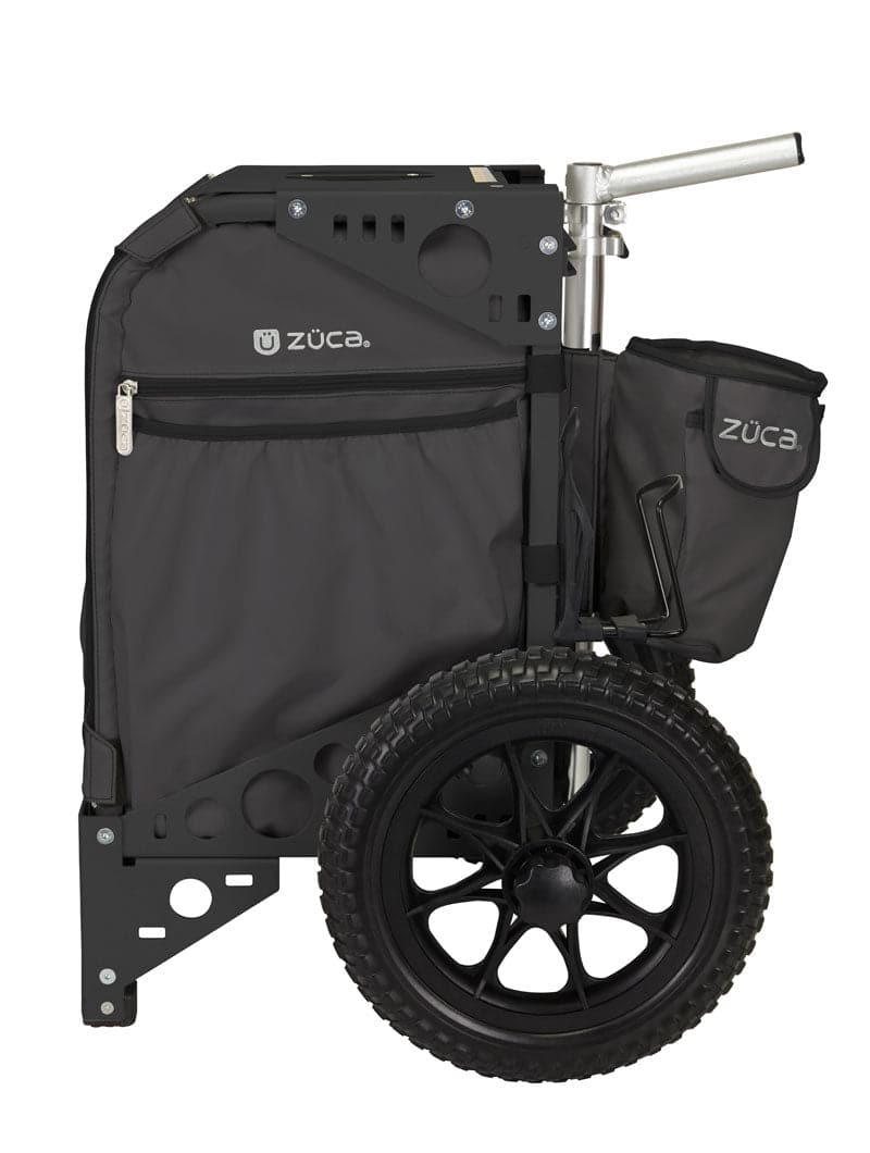 Zuca | All-Terrain Disc Golf Cart | Gunmetal Edition - Jersey Discs