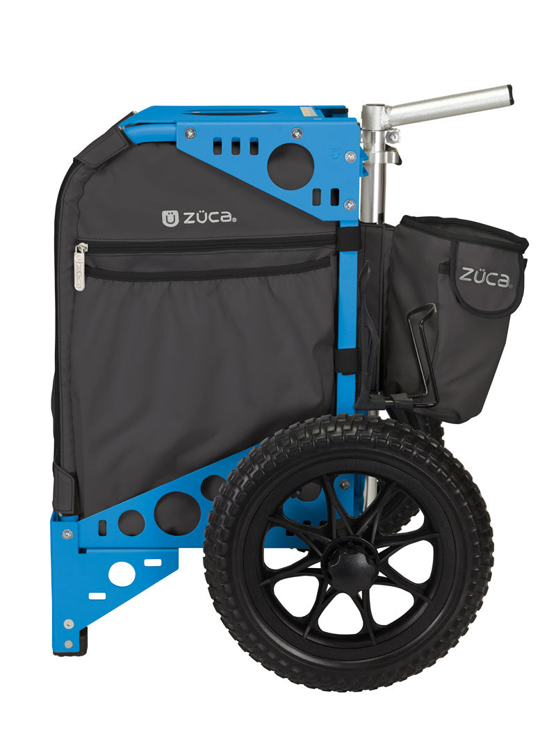Zuca | All-Terrain Disc Golf Cart | Gunmetal Edition - Jersey Discs
