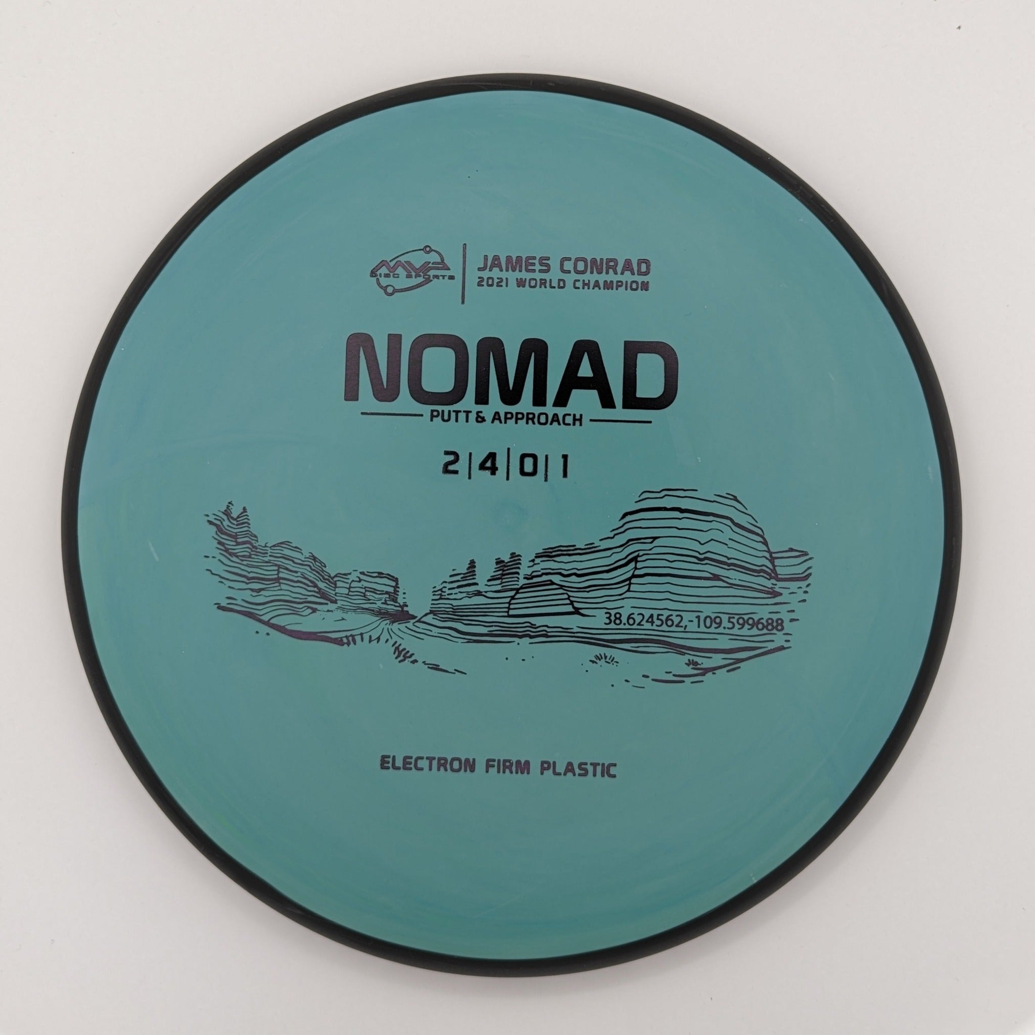 MVP Putt & Approach Nomad Electron Firm Plastic Blue