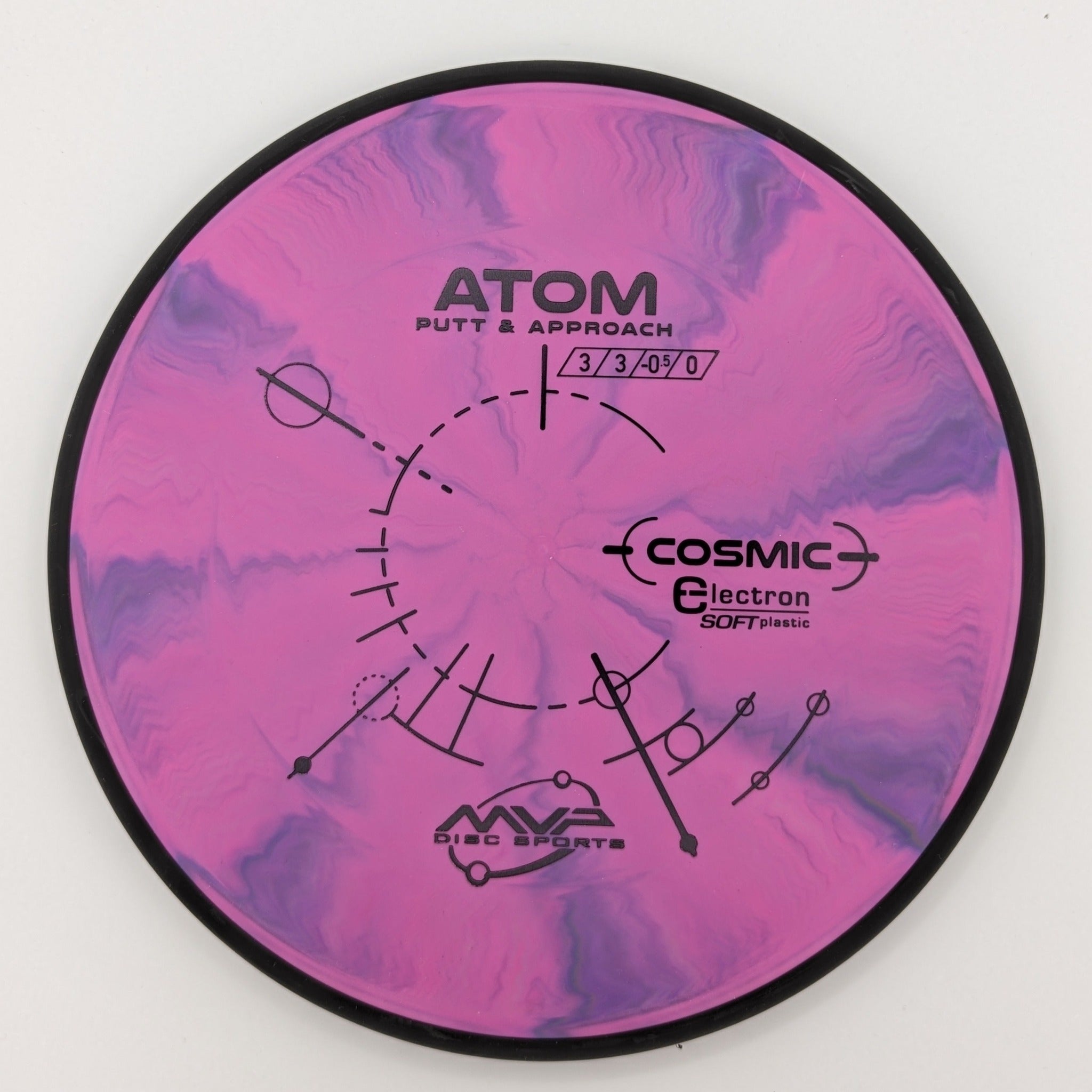 MVP Putt & Approach Atom Cosmic Electron Soft Plastic Pink Purple