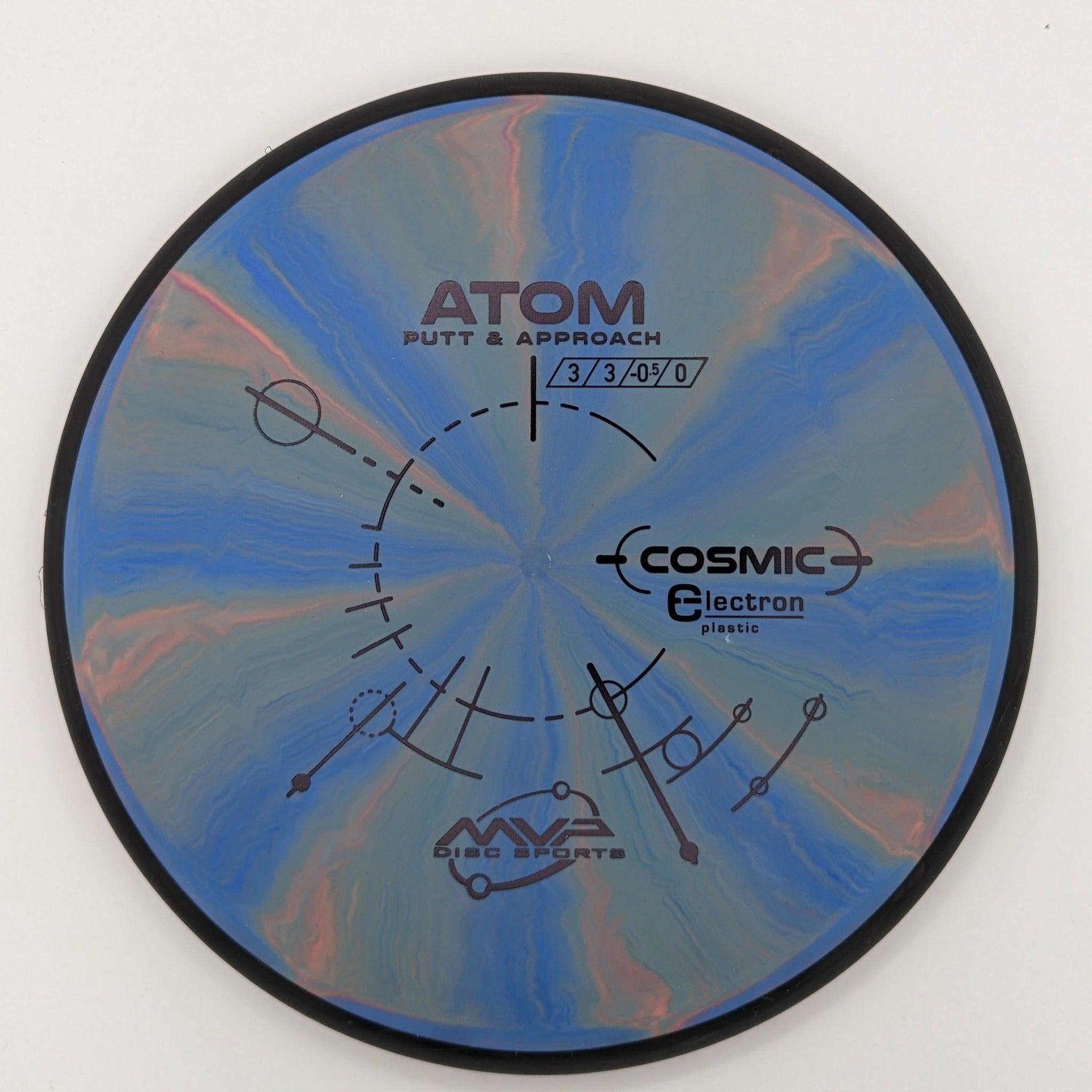 MVP Putt & Approach Atom Cosmic Electron Plastic Blue Pinkl