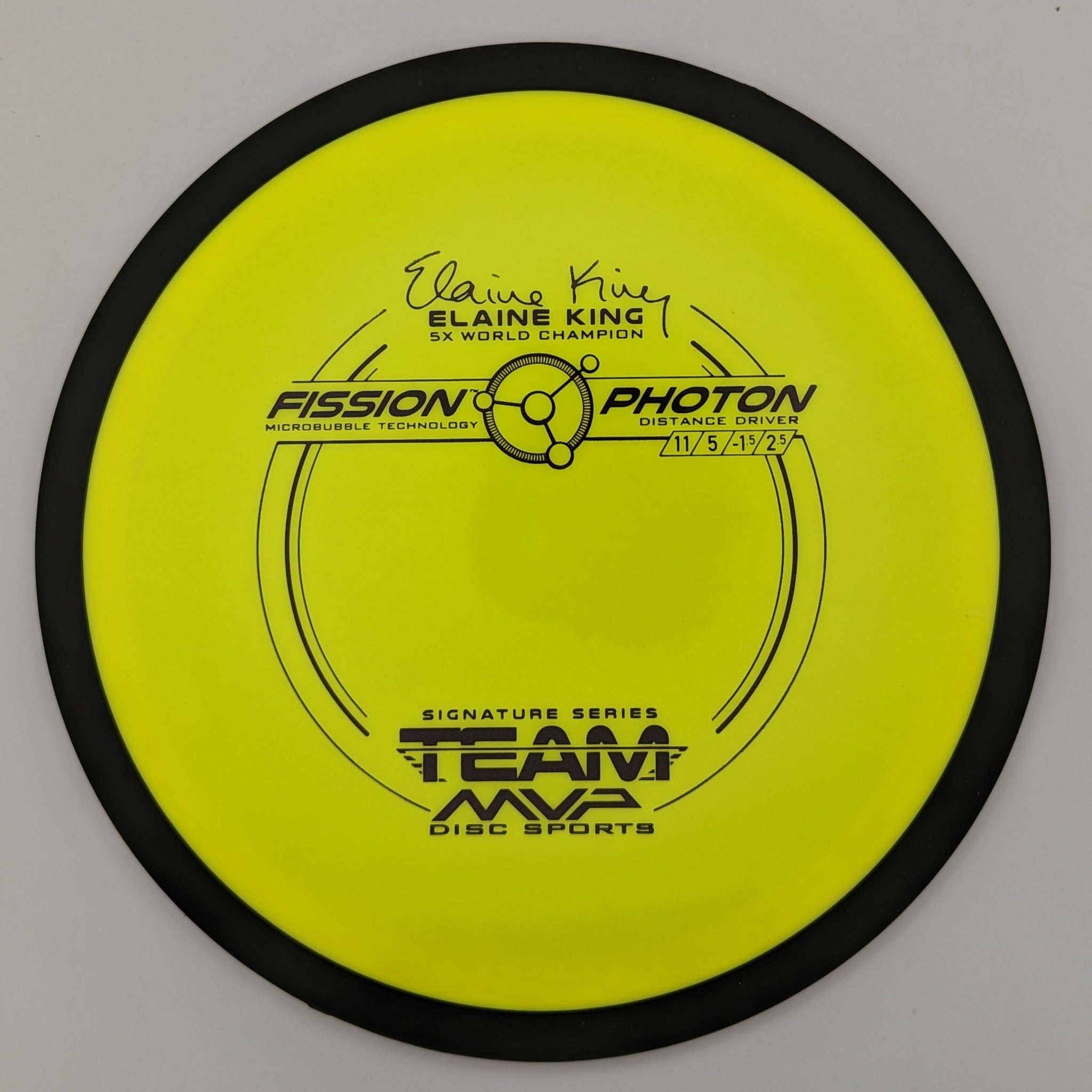 MVP Distance Driver Photon Elaine King Fission Plastic Yellow