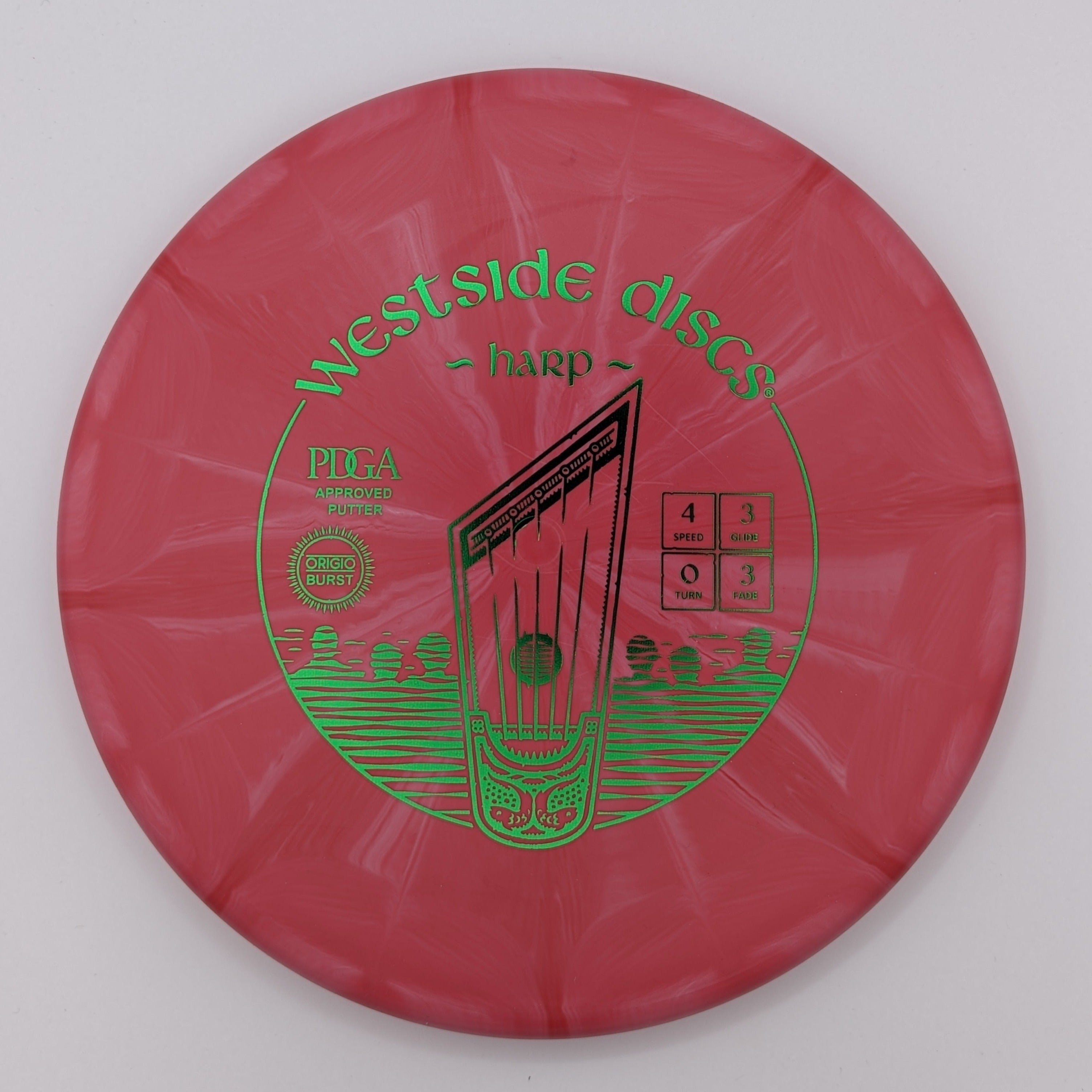 WESTSIDE Putt & Approach Harp Origio Burst Red