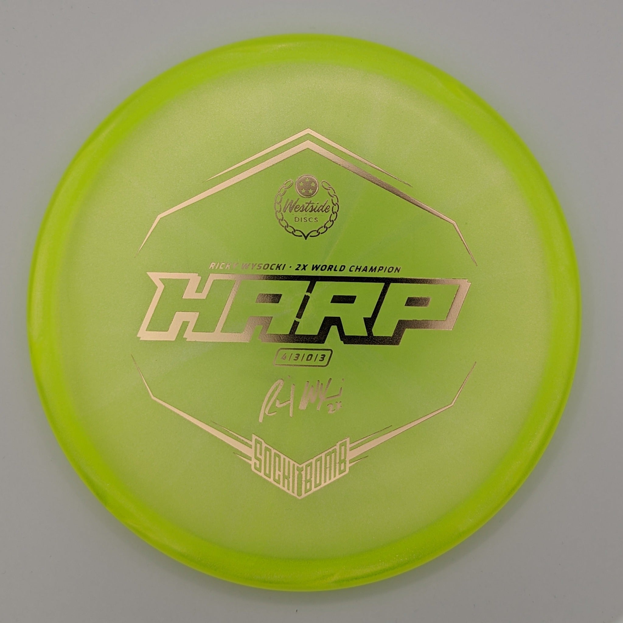 WESTSIDE Putt & Approach Harp VIP-Ice Glimmer Ricky Wysocki Sockibomb Stamp Dayglo