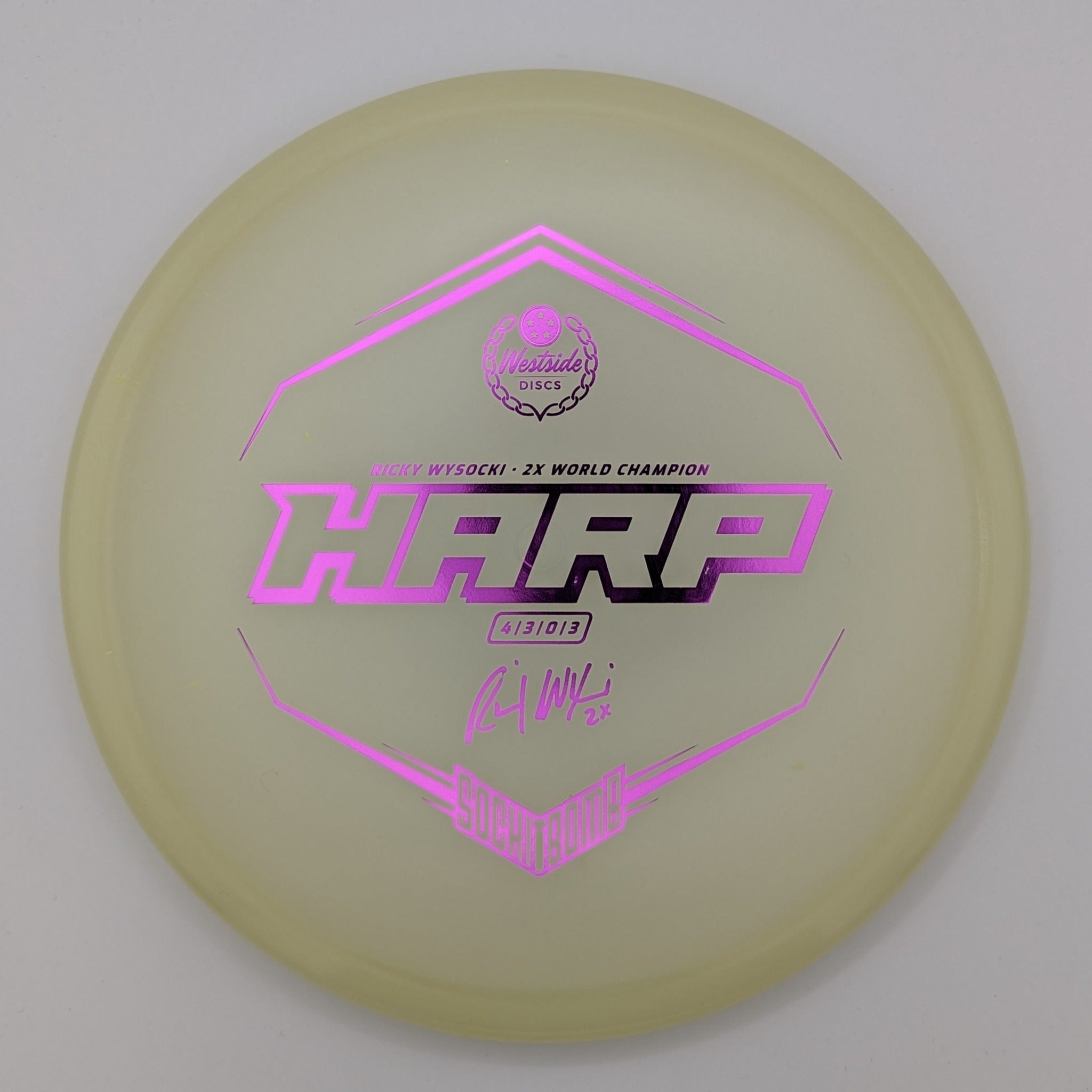 WESTSIDE Putt & Approach Harp Moonshine Ricky Wysocki Sockibomb Stamp Glow