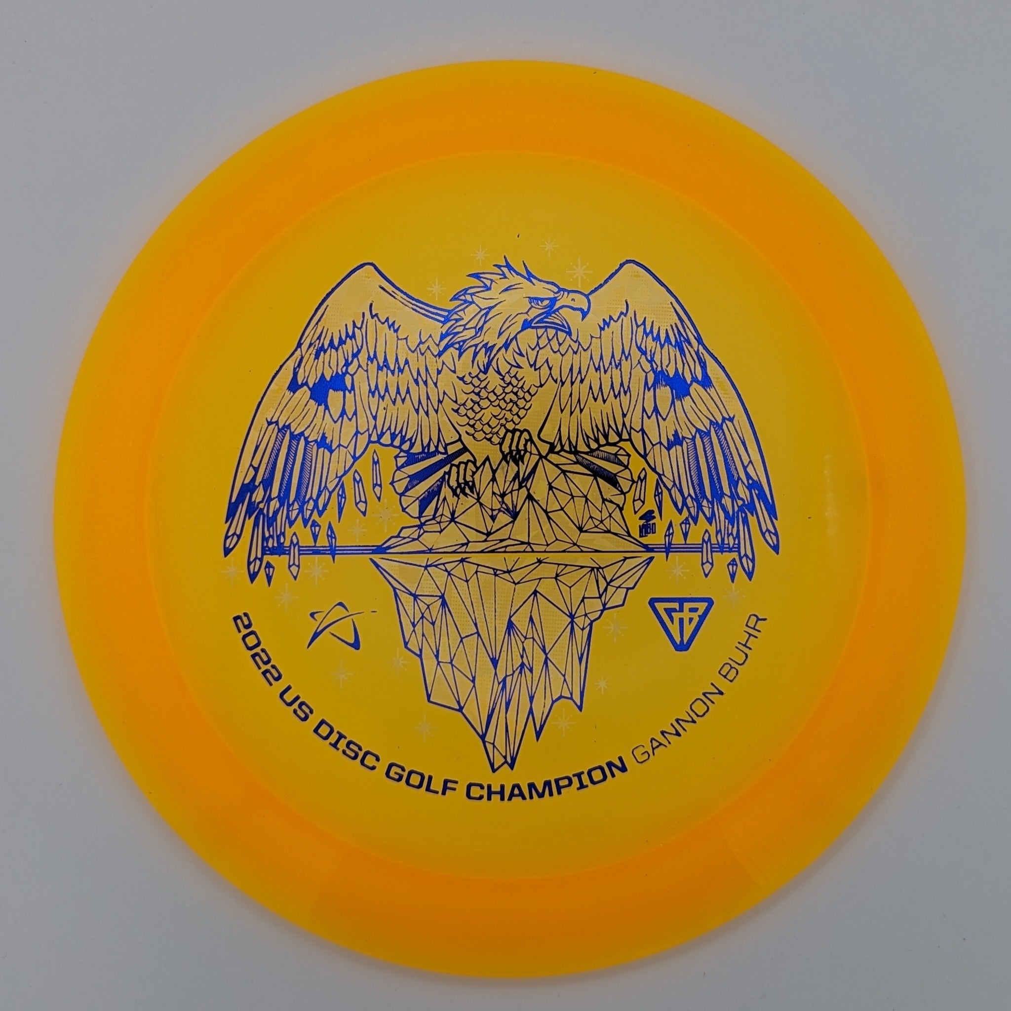 PRODIGY Distance Driver D1 400 Plastic Gannon Buhr U.S. Champion Stamp  Light Orange