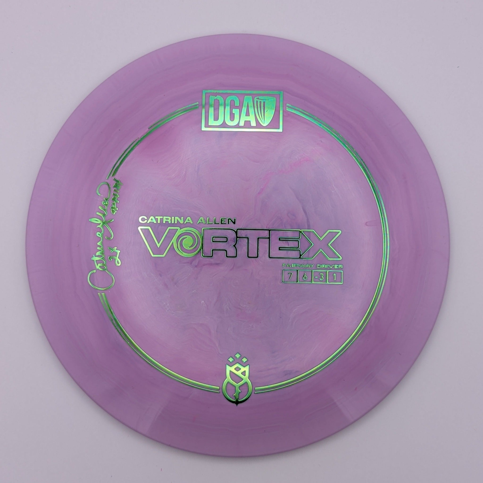 DGA Fairway Driver Vortex Pro-Line 2X World Champion Team Member Catrina Allen Purple